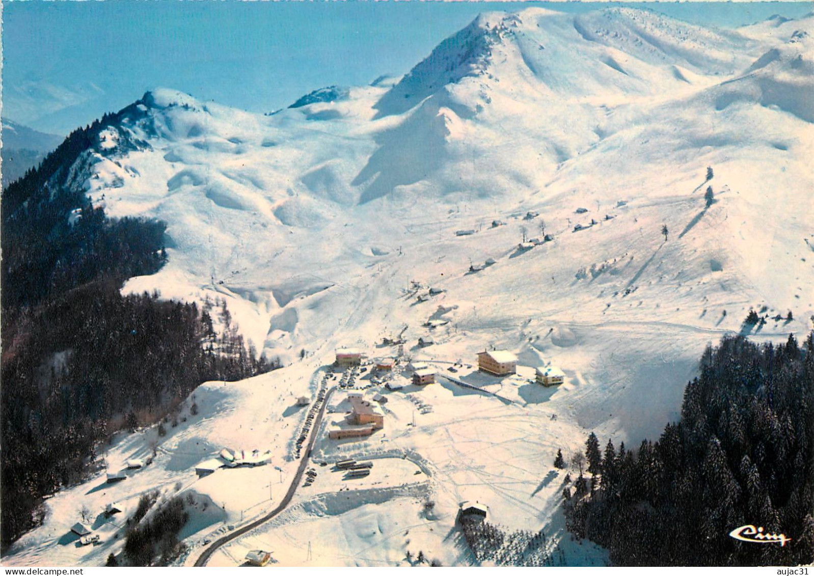 Dép 74 - Bellevaux - Vue Générale Et Les Pistes - Plateau D'Hirmentaz - Semi Moderne Grand Format - état - Bellevaux