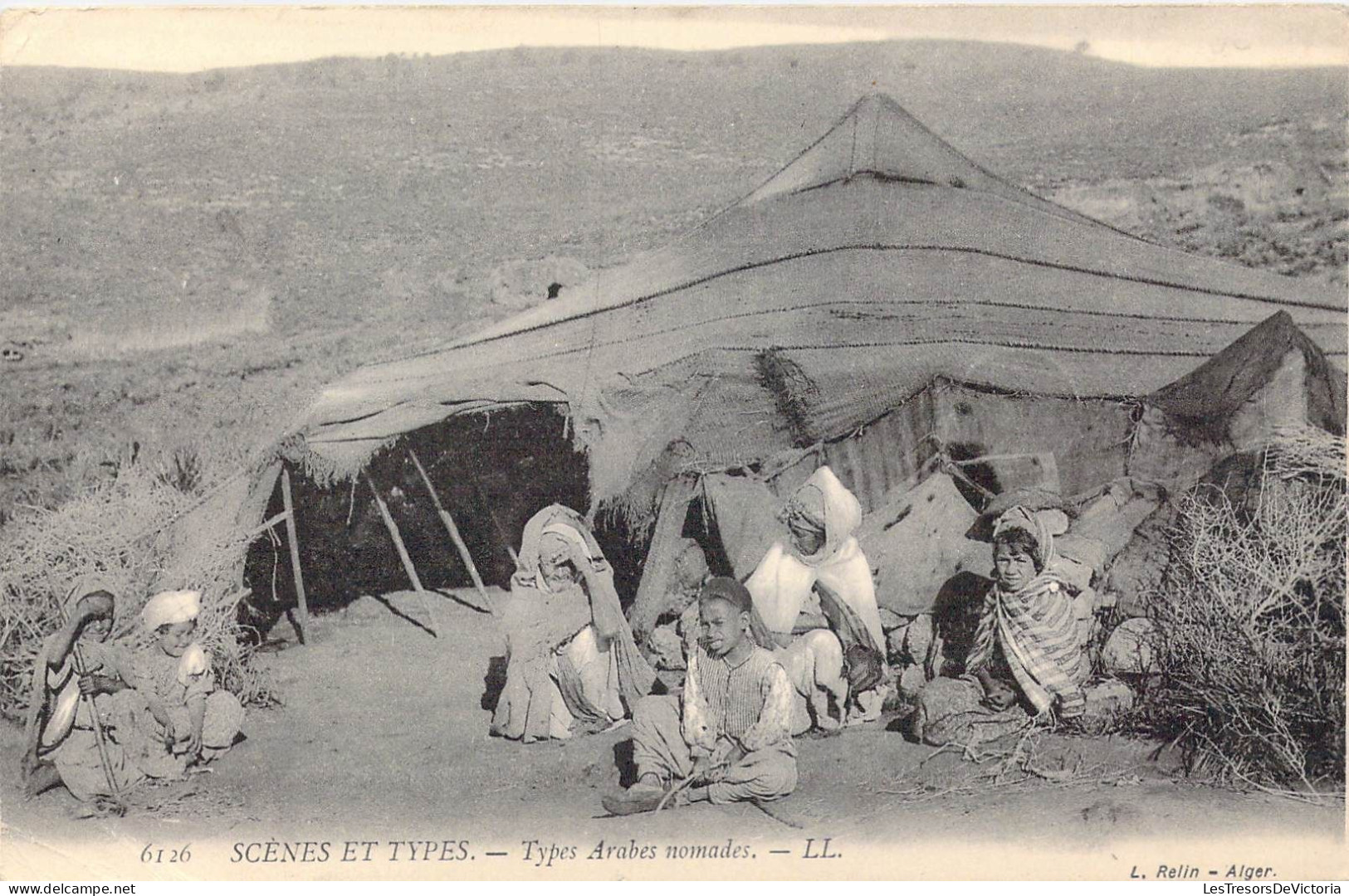 ALGERIE - Scènes & Types - Types Arabes Nomades - Carte Postale Ancienne - Scènes & Types