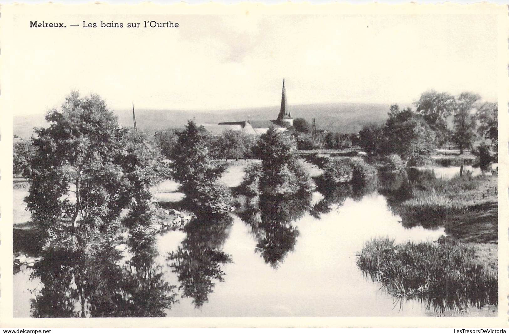 BELGIQUE - MELREUX - Les Bains Sur L'Ourthe - Carte Poste Ancienne - Other & Unclassified