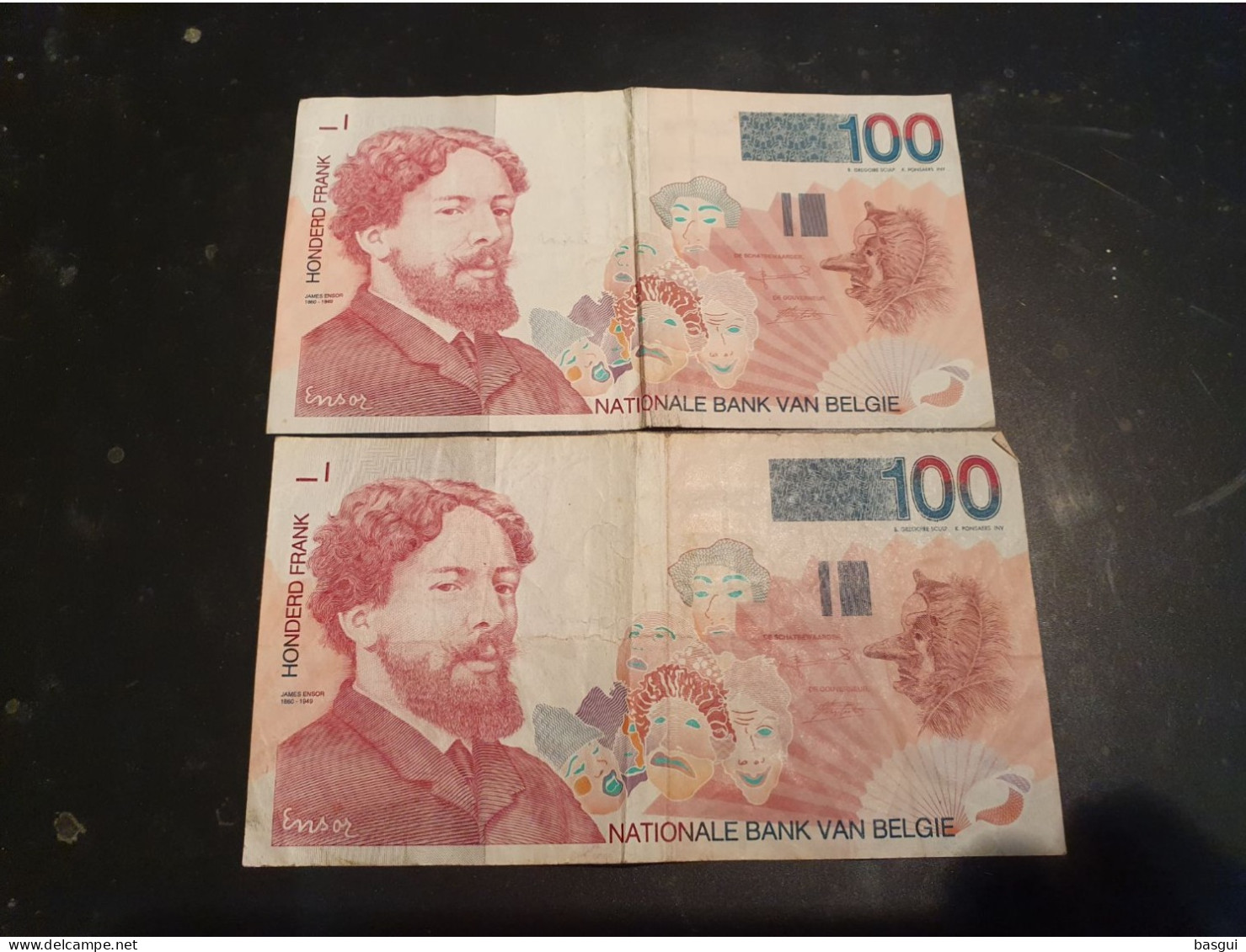 2 Billets 100 Francs Belgique - 100 Francos