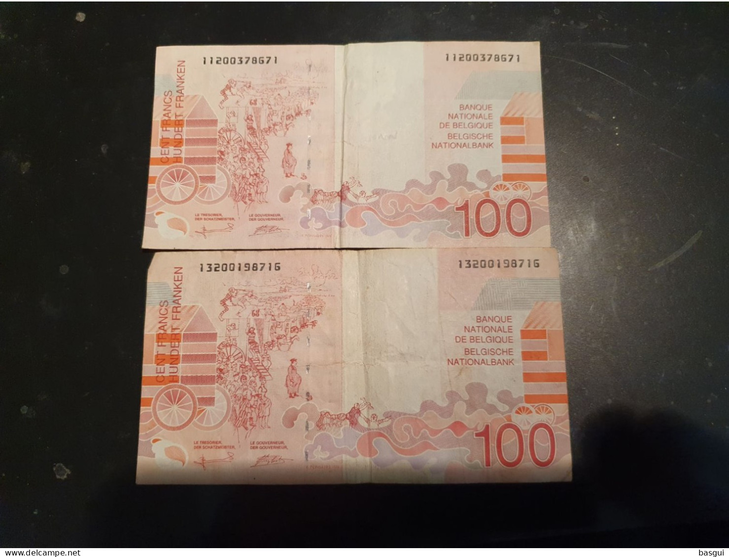 2 Billets 100 Francs Belgique - 100 Francos