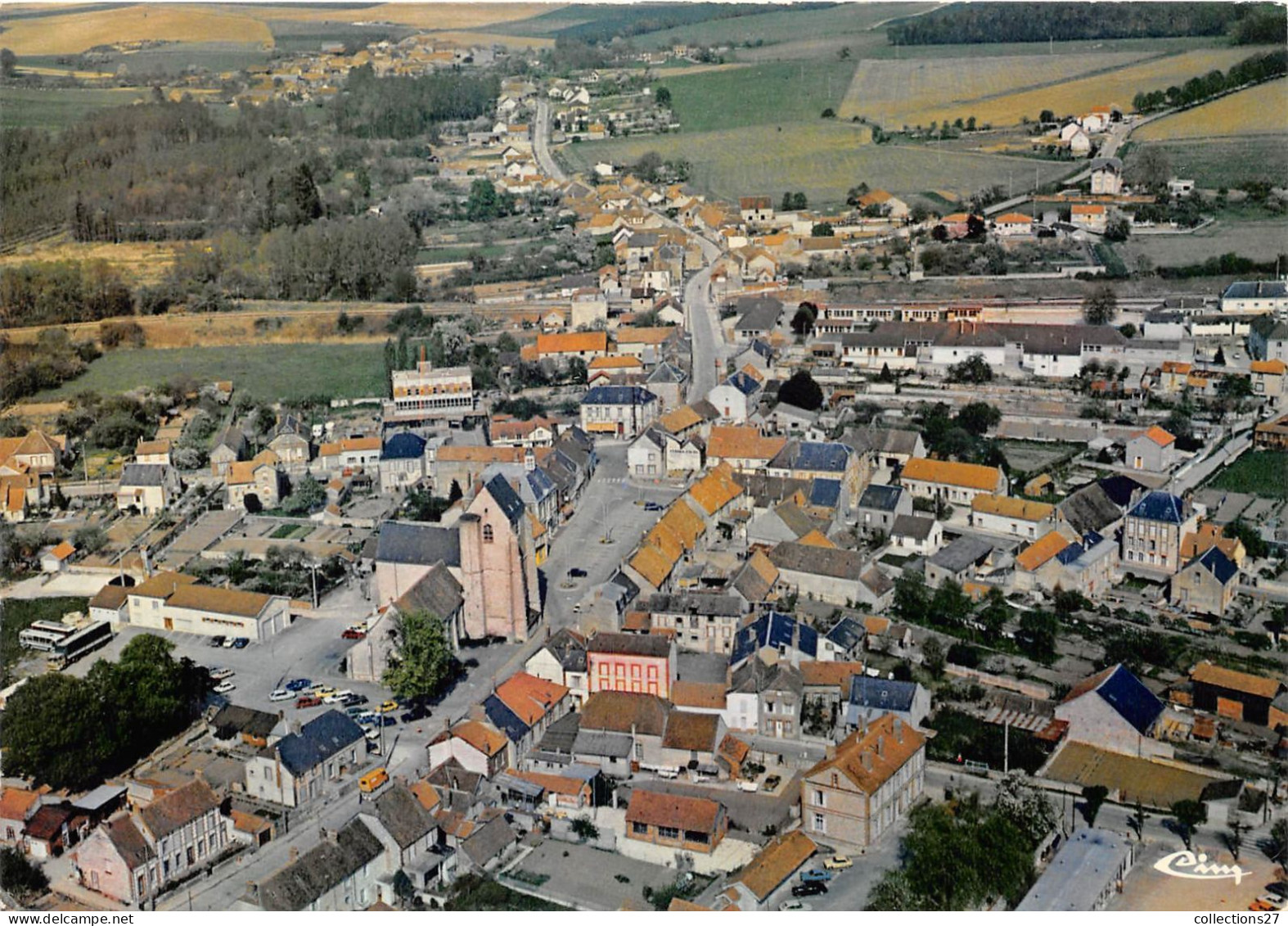 51-ESTERNAY- VUE GENERALE AERIENNE - Esternay