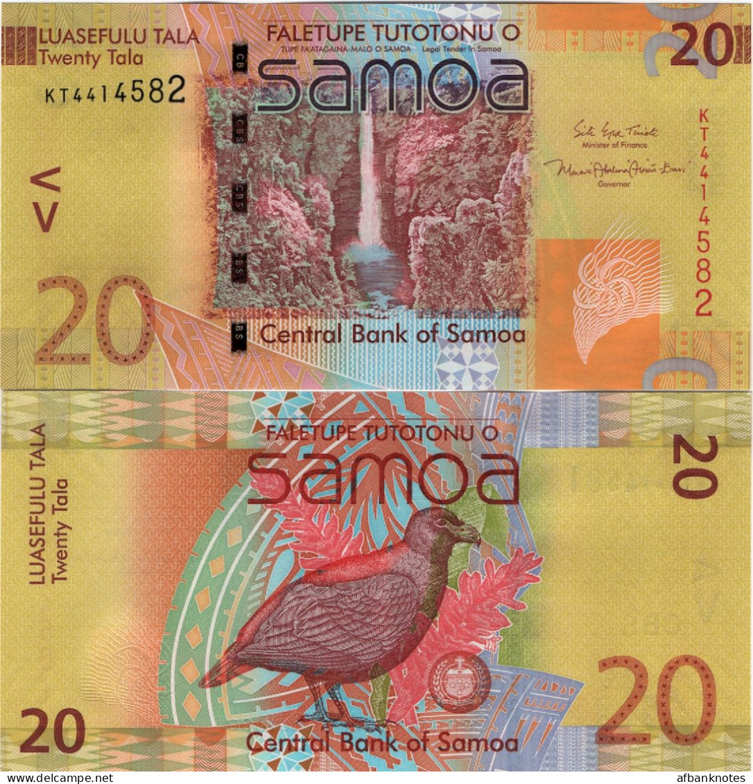 SAMOA        20 Tala        P-40c       ND (2017)       UNC - Samoa