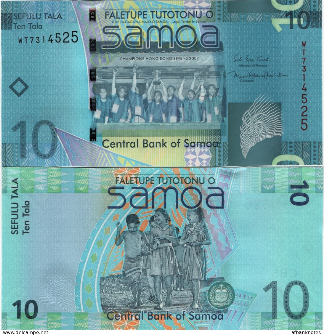 SAMOA        10 Tala        P-39b       ND (2017)       UNC - Samoa