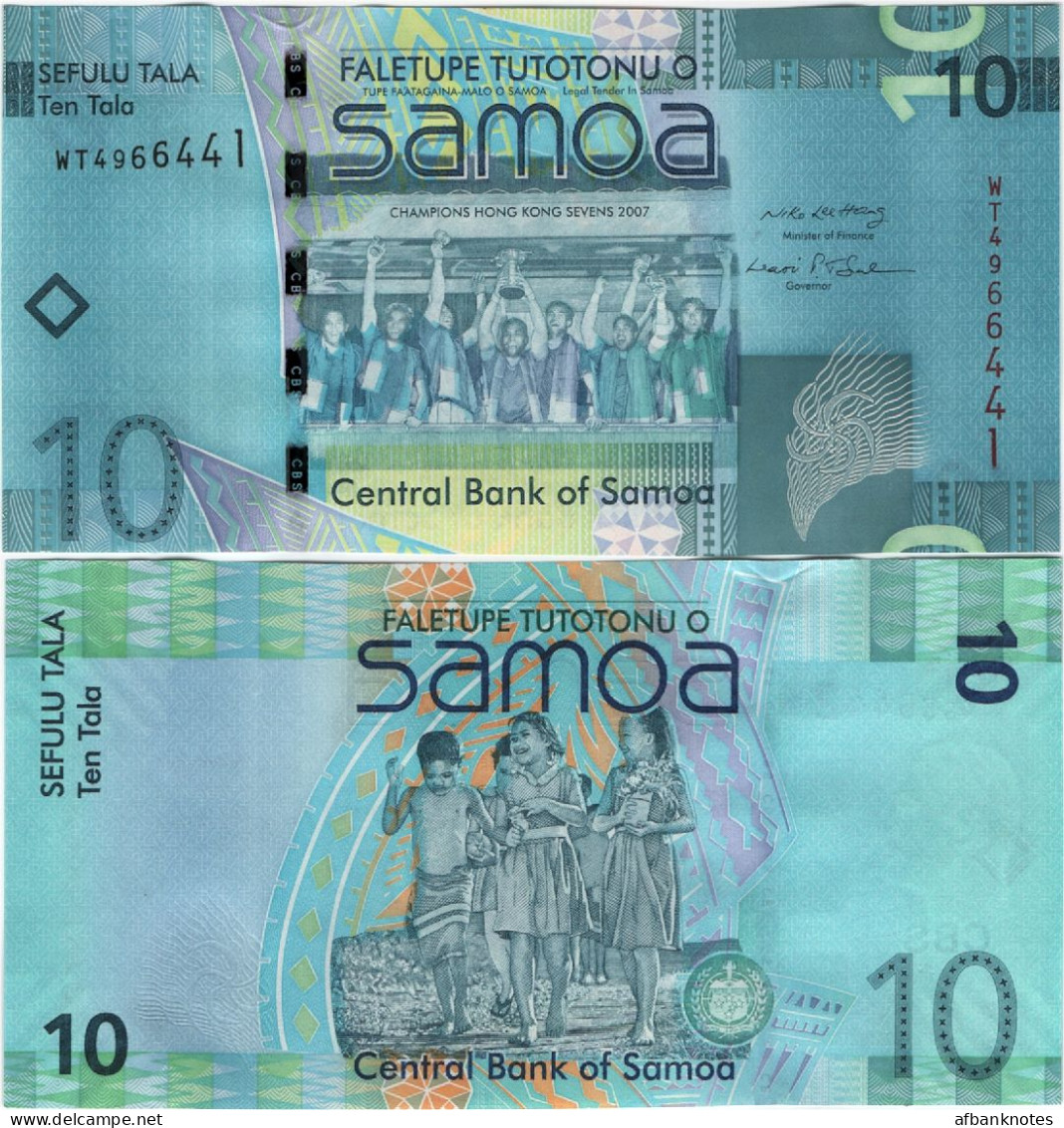 SAMOA        10 Tala        P-39a       ND (2008)       UNC - Samoa