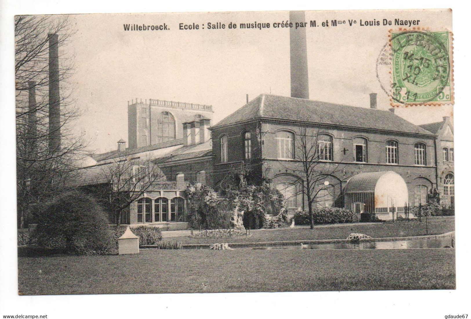 WILLEBROECK / WILLEBROEK - ECOLE SALLE DE MUSIQUE CREE PAR M ET MME LOUIS DE NAEYER - Willebroek