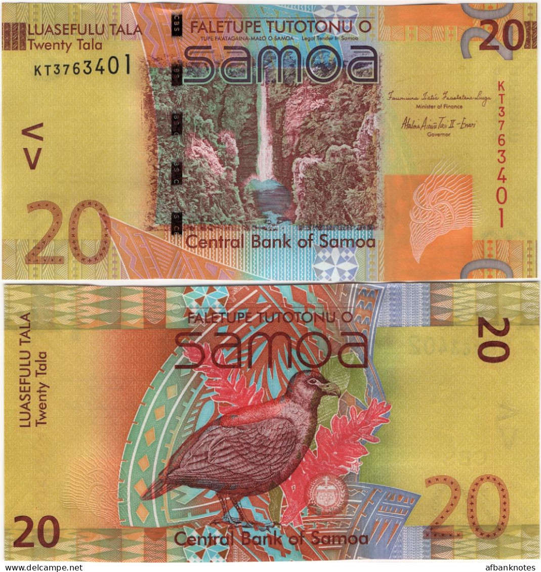 SAMOA        20 Tala        P-40b       ND (2012)       UNC - Samoa