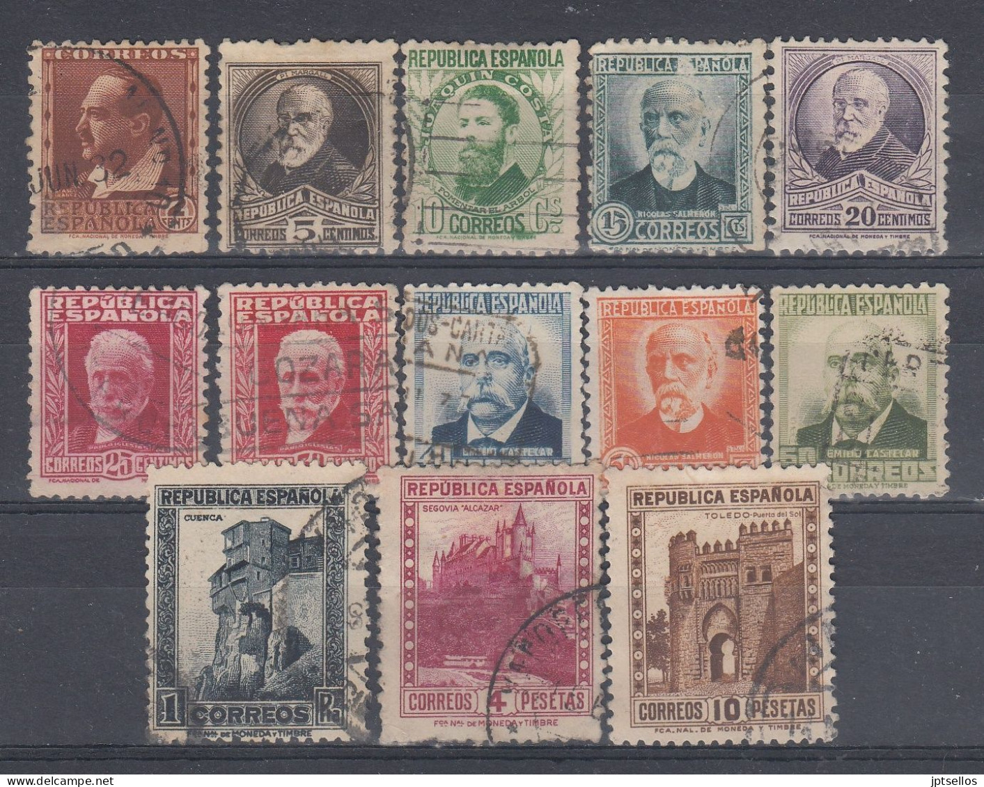 ESPAÑA 1932 Nº 662/675 USADO - Used Stamps