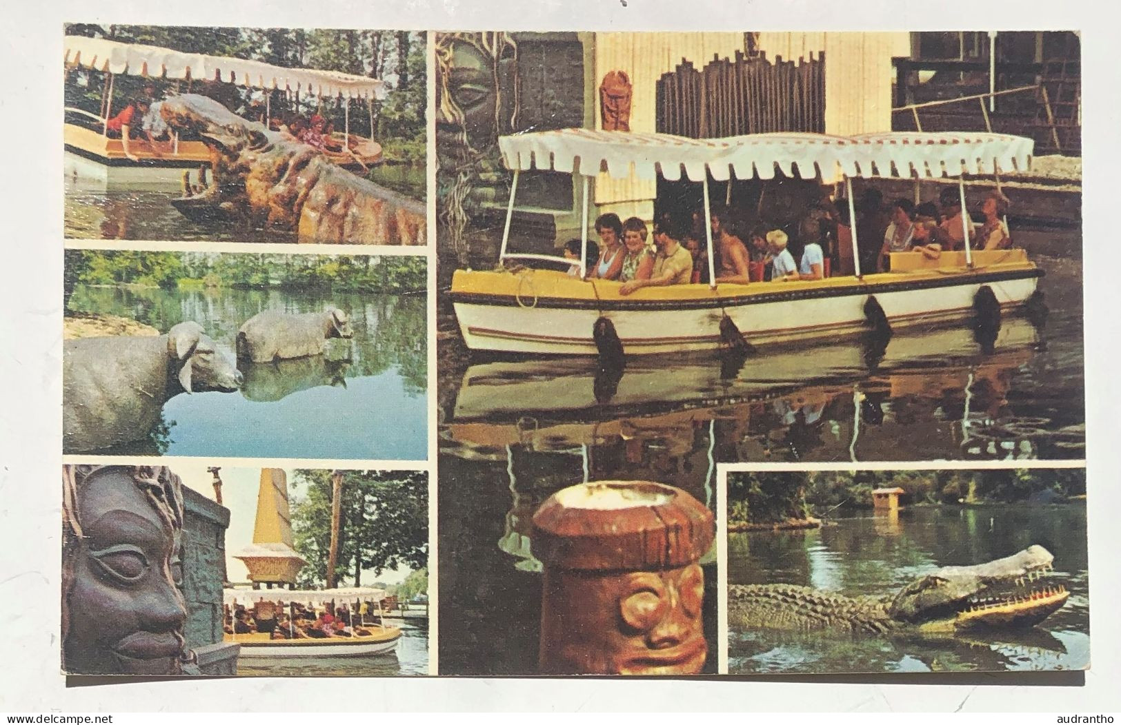 Carte Postale TAMWORTH - DRAYTON MANOR PARK - ZOO - JUNGLE CRUISE Crocodiles - Sonstige & Ohne Zuordnung