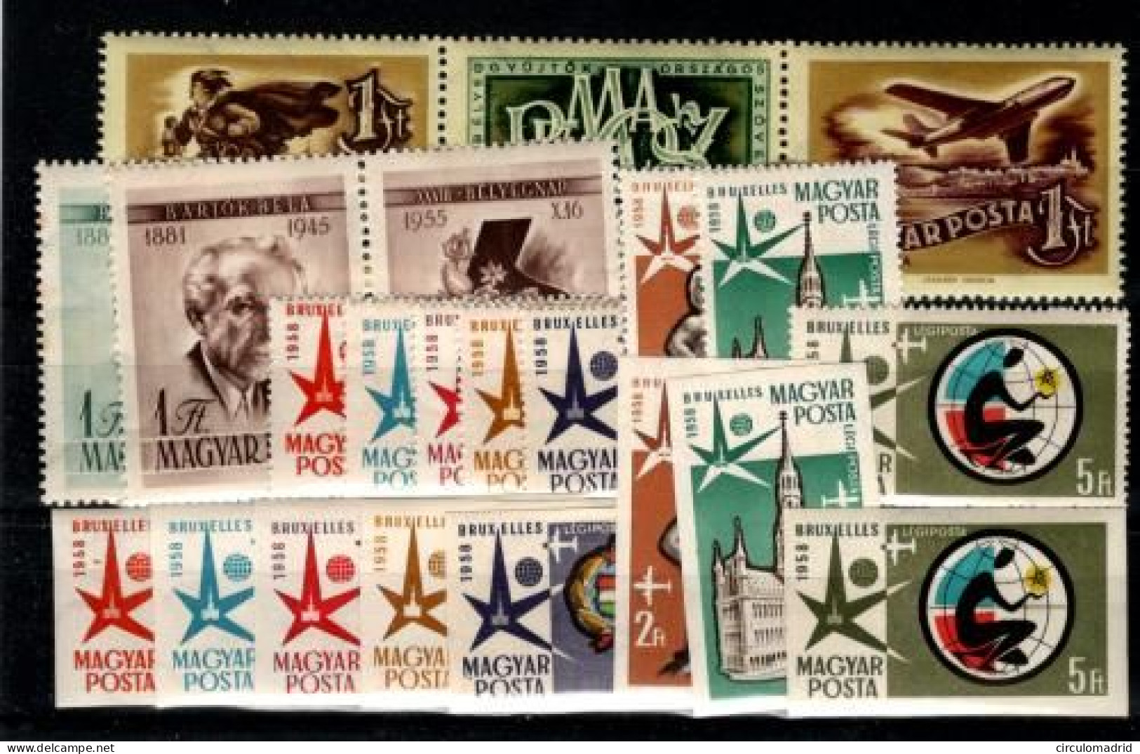 Hungría (Aéreos) Nº 190/1*,195/6*,198/205*,1981/2057**. - Unused Stamps