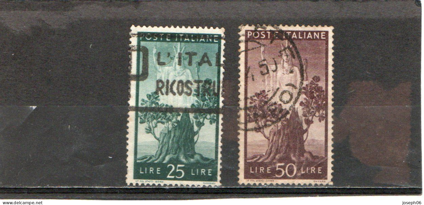 ITALIE   1945-48  Y.T.  N° 481  à  503   Incomplet  Oblitéré  500  502 - Used