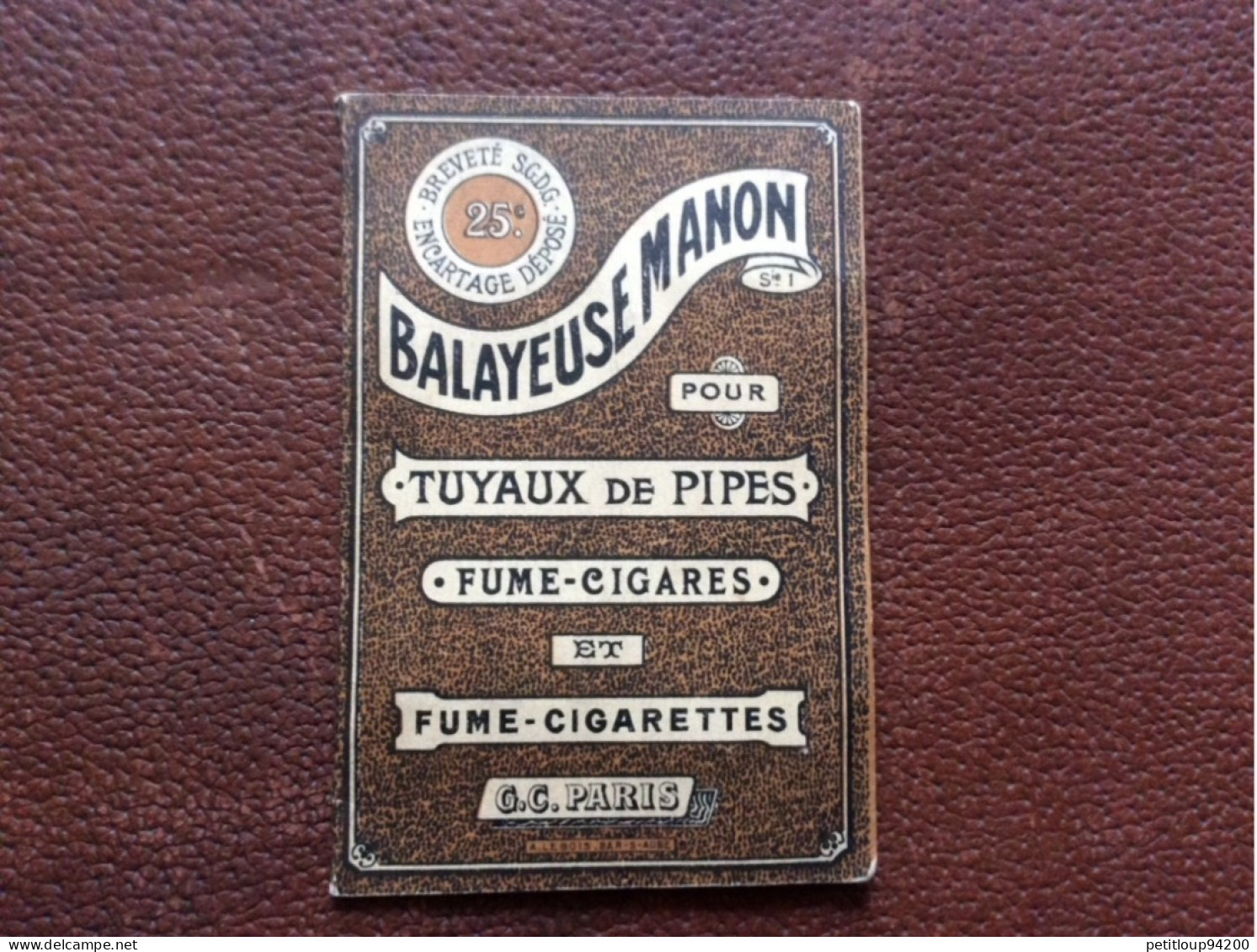 BALAYEUSE MANON  Tuyaux De Pipes  Fume-Cigares  Fume-Cigarettes  G.C  Paris  A.LEBOIS  Bar-s-Aube - Non Classificati