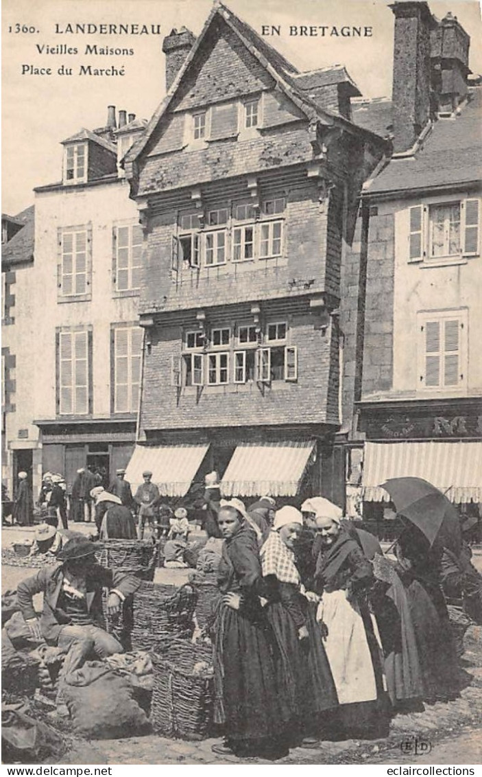 Landerneau            29          Marché Et Vieilles Maisons    N° 1360  ( Voir Scan) - Landerneau