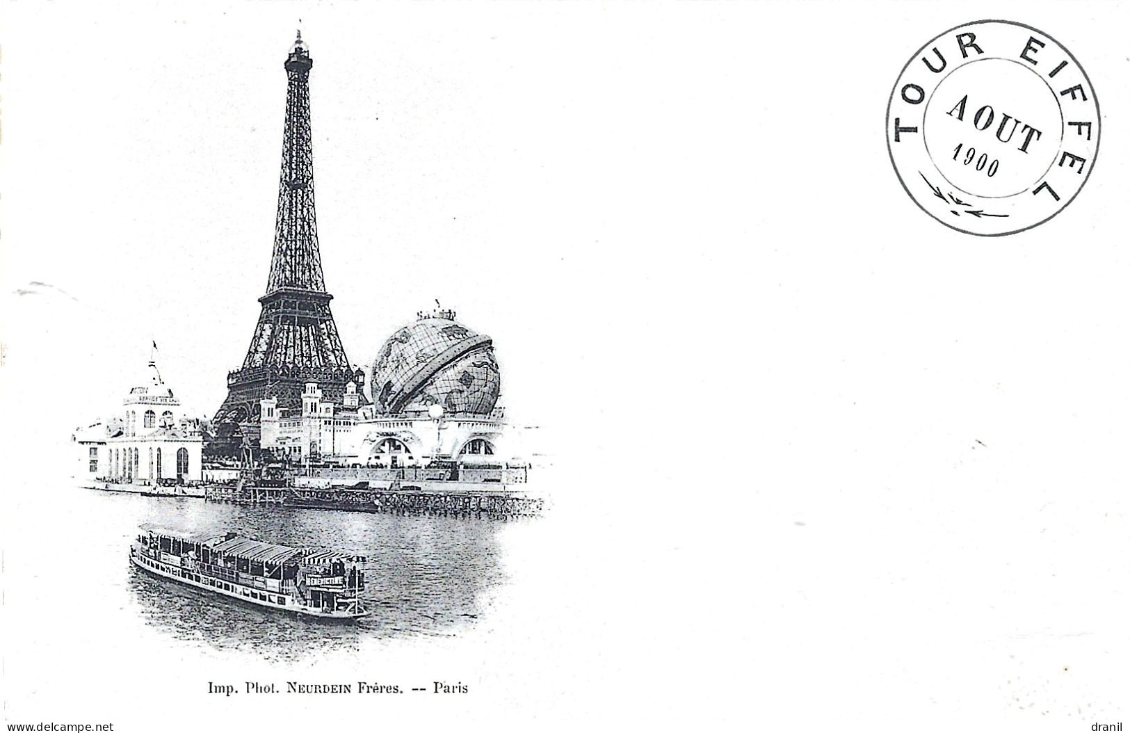 75 - PARIS - TOUR EIFFEL - AOUT 1900 - Tour Eiffel