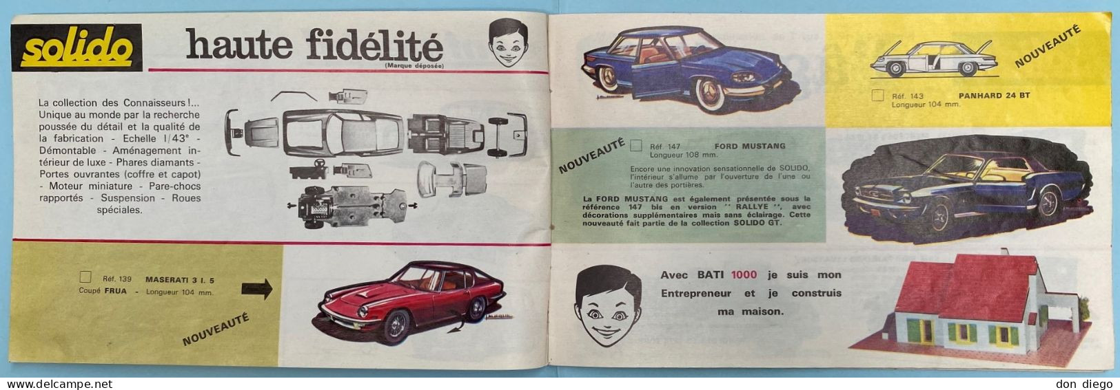 Catalogue Les Miniatures SOLIDO 1966 Fidélité Prestige 1/43 Voitures / Camions / Bus / Militaire, Etc - Catalogues & Prospectus