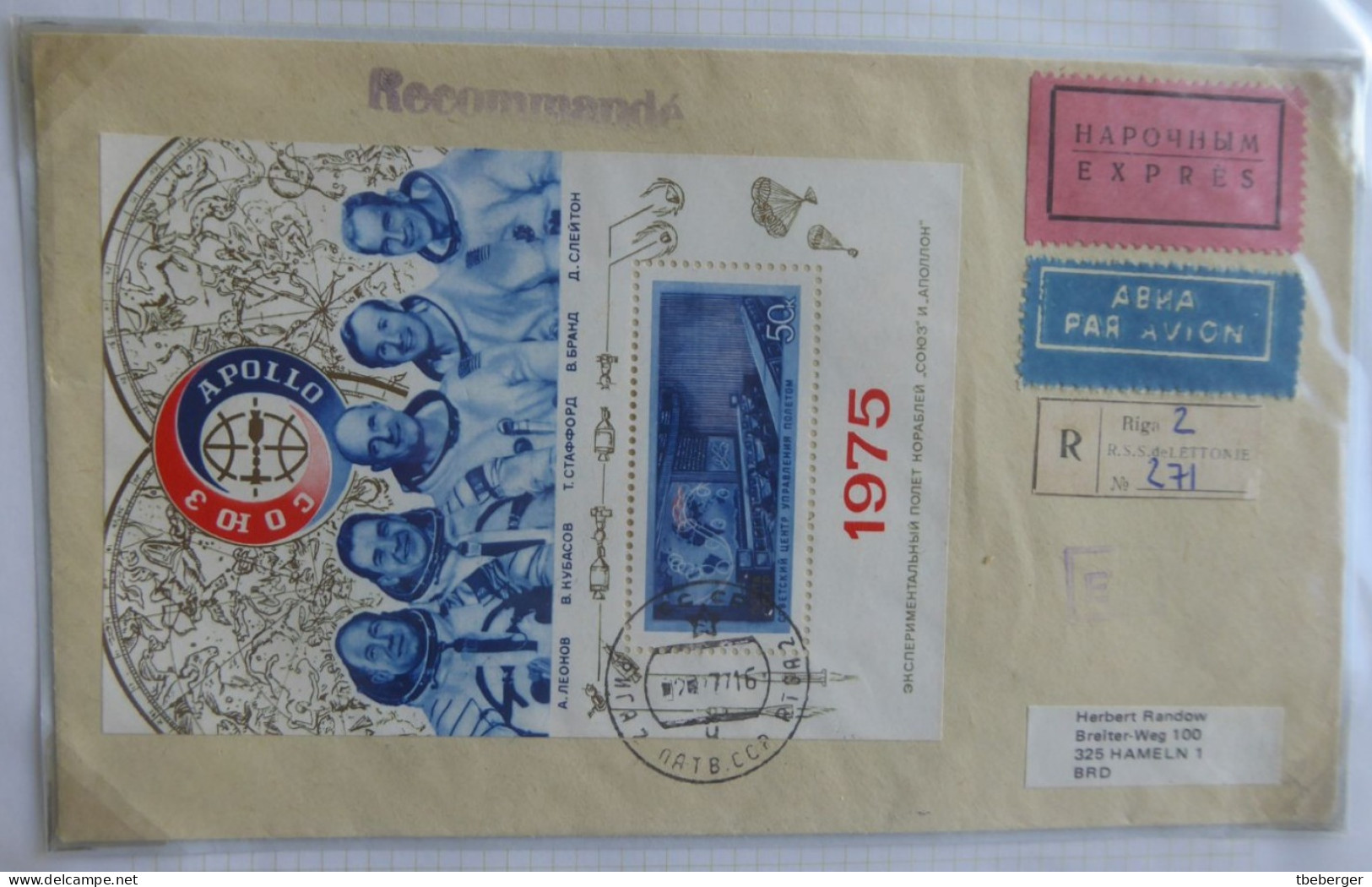 Russia USSR 1947-92 Special Post Express Mail, 15 covers with different labels, cds's & frankings ex collection Miskin