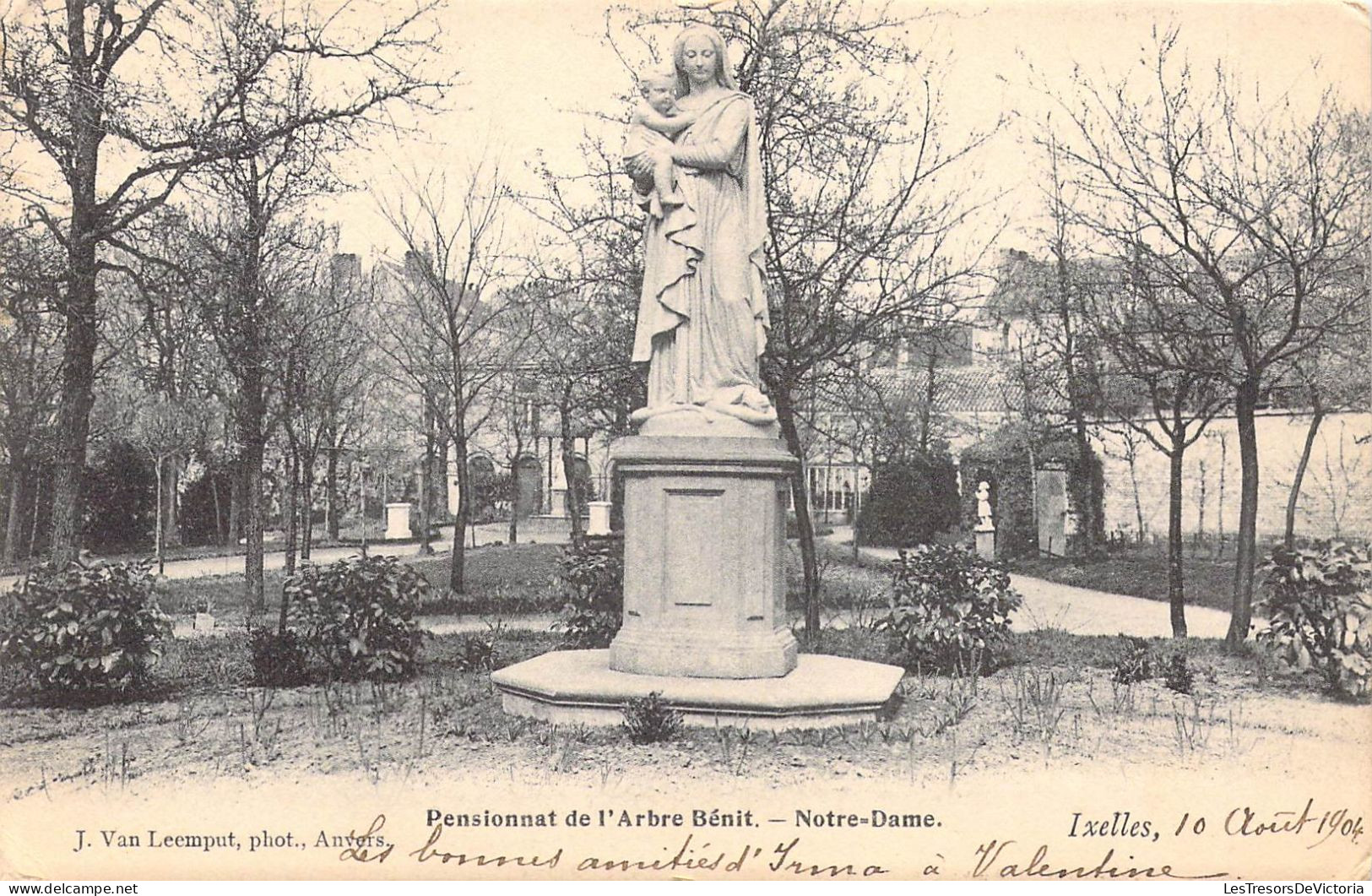 BELGIQUE - IXELLES - Pensionnat De L'Arbre Bénit - Notre Dame - Carte Postale Ancienne - Elsene - Ixelles