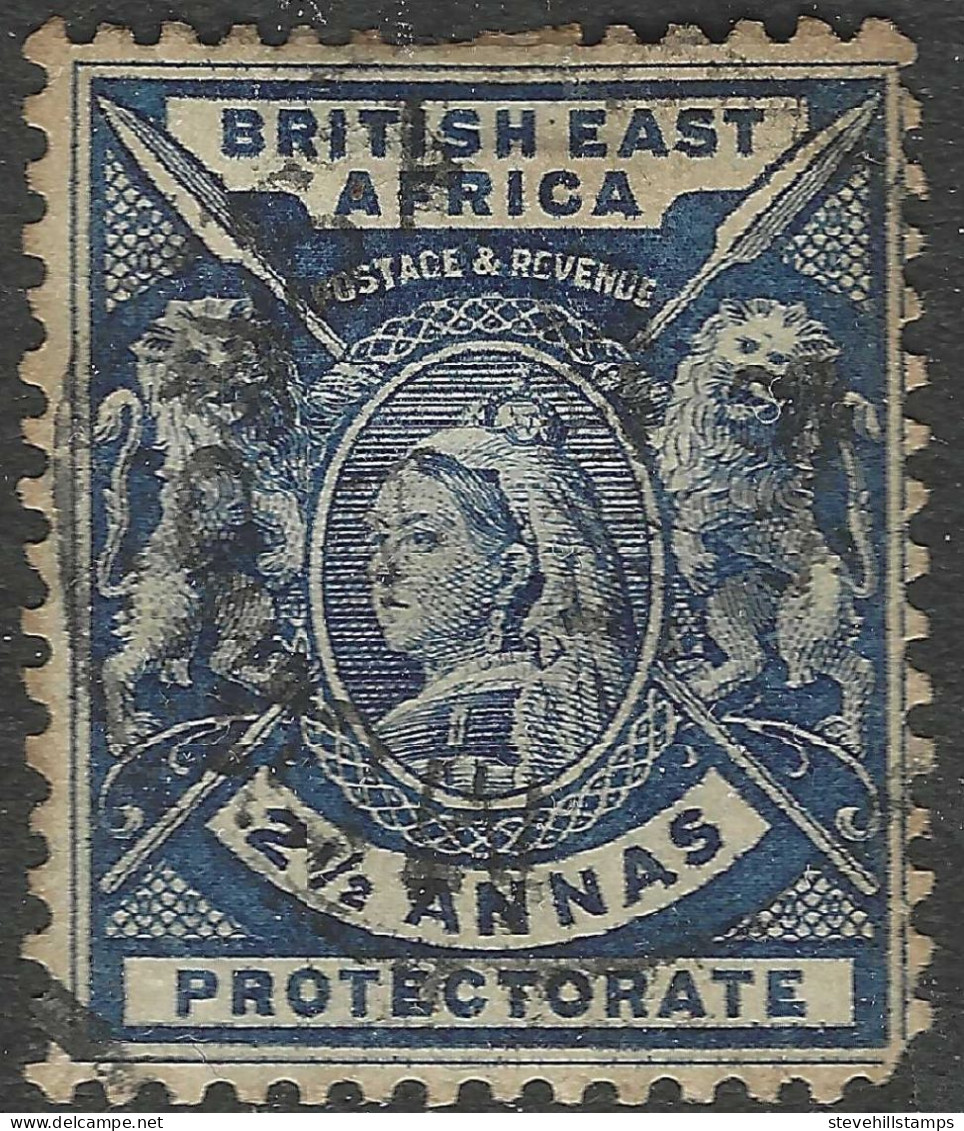 British East Africa. 1896-1901 QV. 2½a Used. SG 68 - Africa Orientale Britannica
