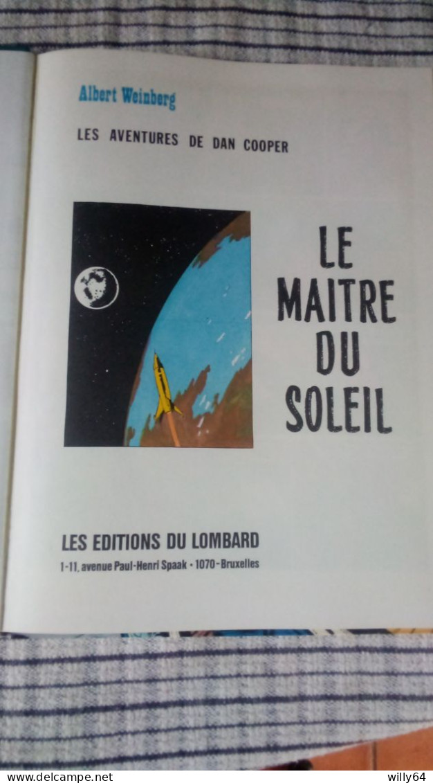 DAN COOPER    " Le Maitre Du Soleil "    Editions Du LOMBARD   COMME NEUVE - Dan Cooper