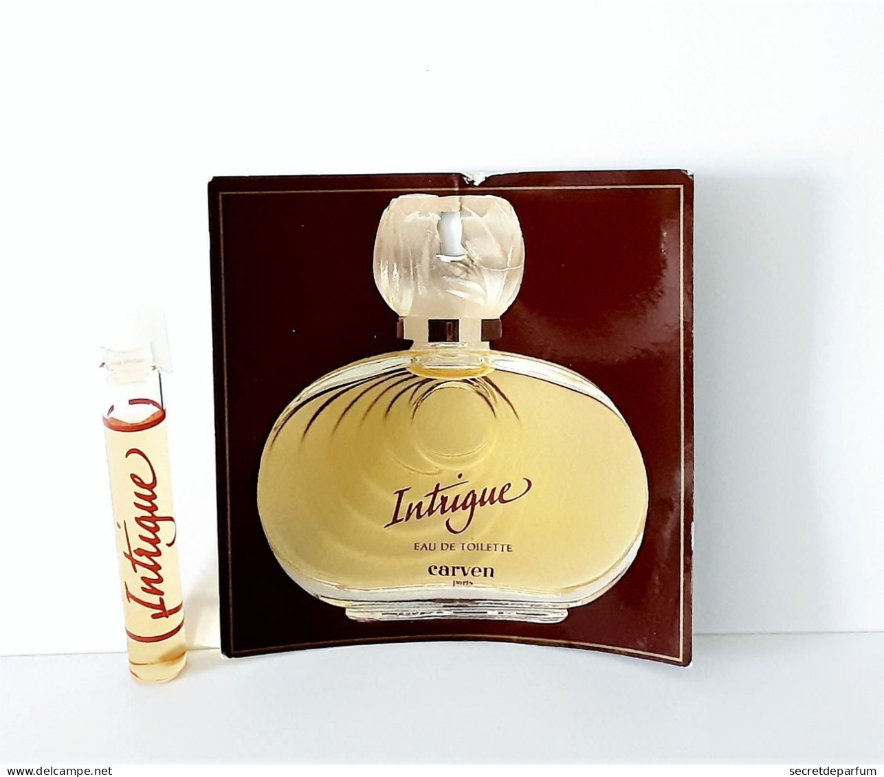échantillons De Parfum  Tubes  INTRIGUE  De CARVEN EDT 2.5 Ml - Perfume Samples (testers)