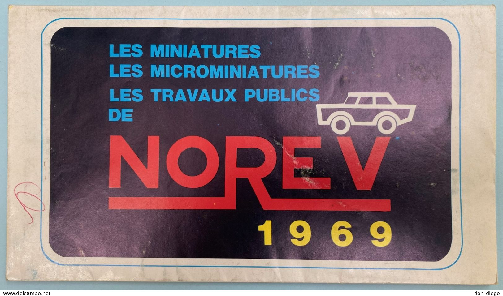 Catalogue Dépliant Miniatures NOREV 1969 Voitures / Camions / Bus / Travaux Publics - Catálogos