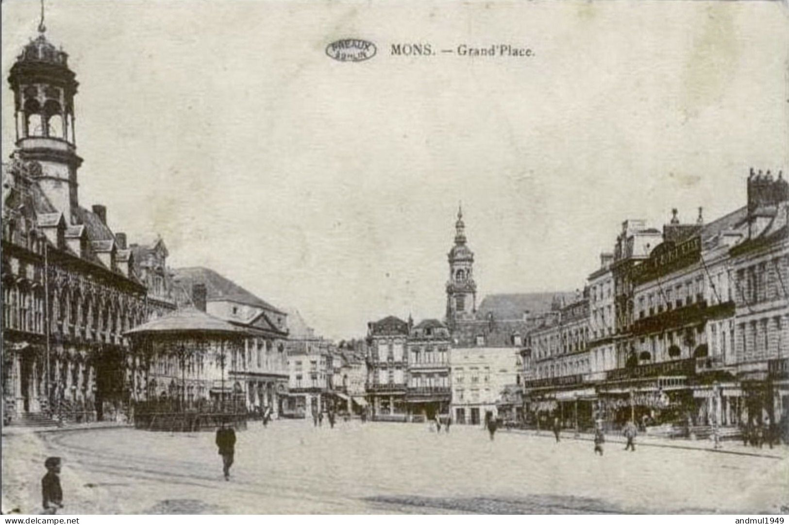 MONS - Grand'Place - Oblitération De 1924 - Mons