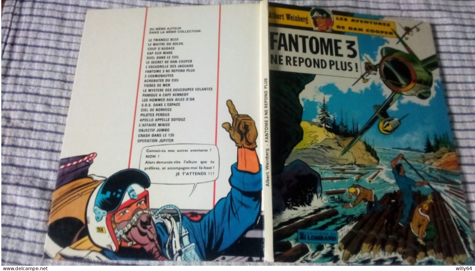 DAN COOPER    " Fantome 3 Ne Répond Plus "    Editions Du LOMBARD   TBE - Dan Cooper