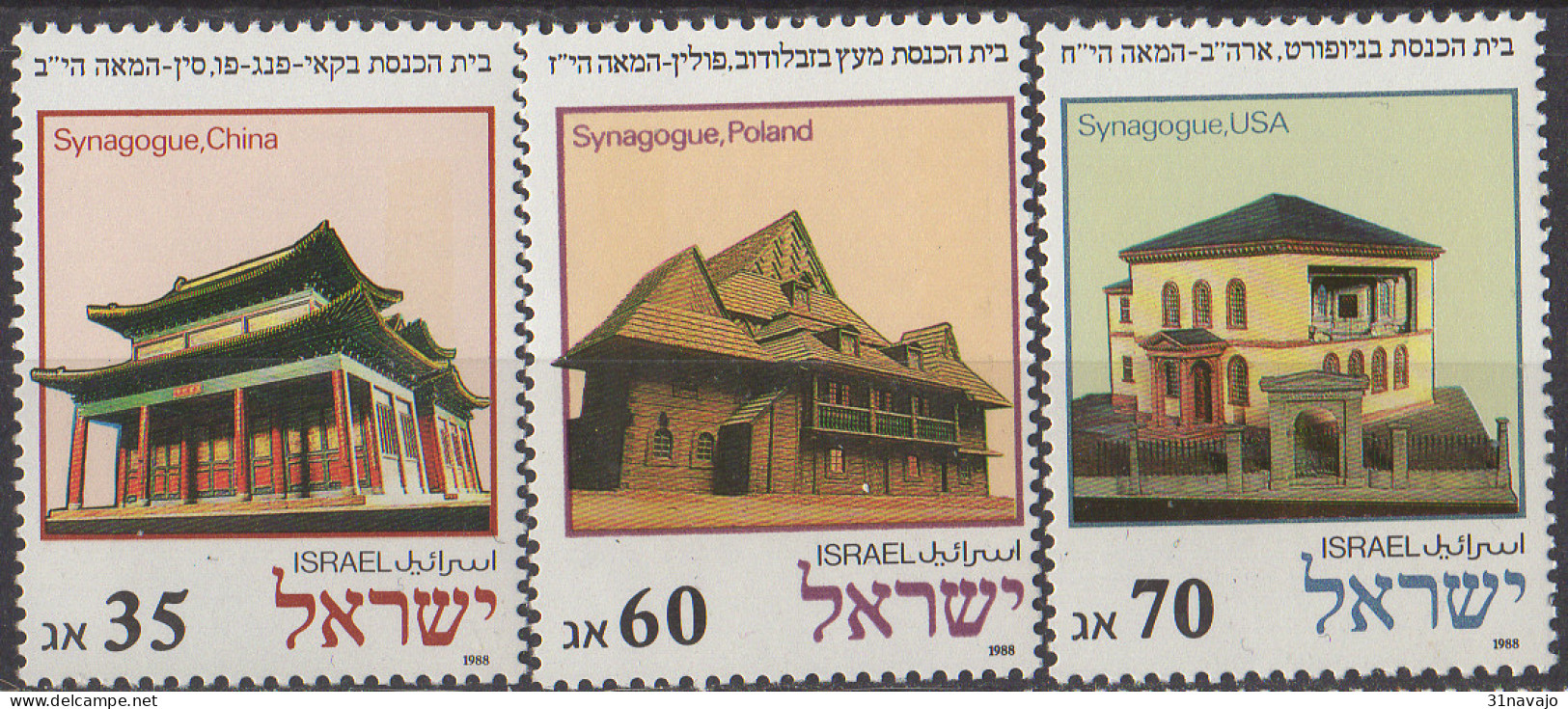ISRAEL - Nouvel An 5749 : Synagogues - Mezquitas Y Sinagogas