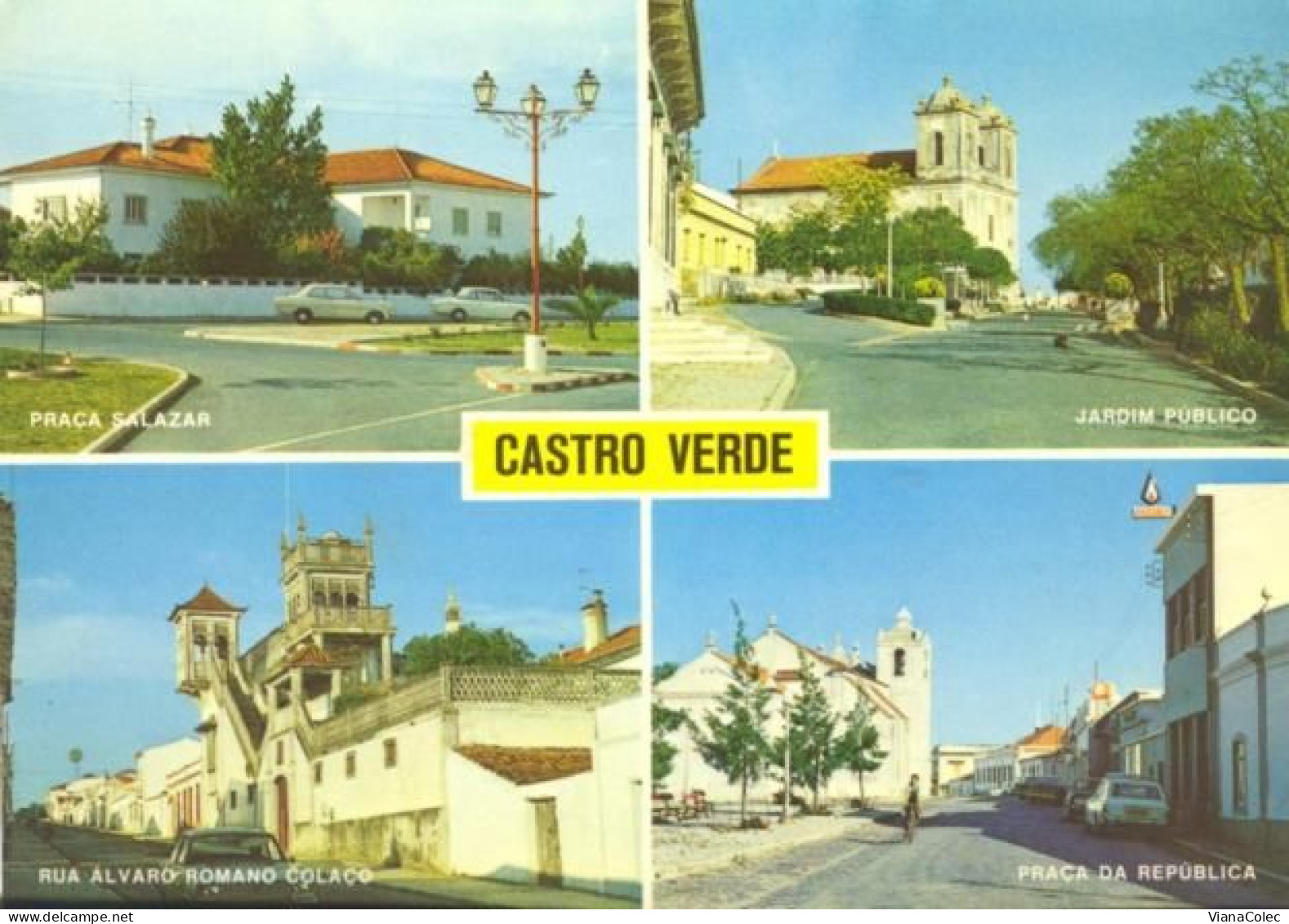 Castro Verde - Vistas / Praça Salazar / Álvaro Romano Colaço / Jardim Público - Beja