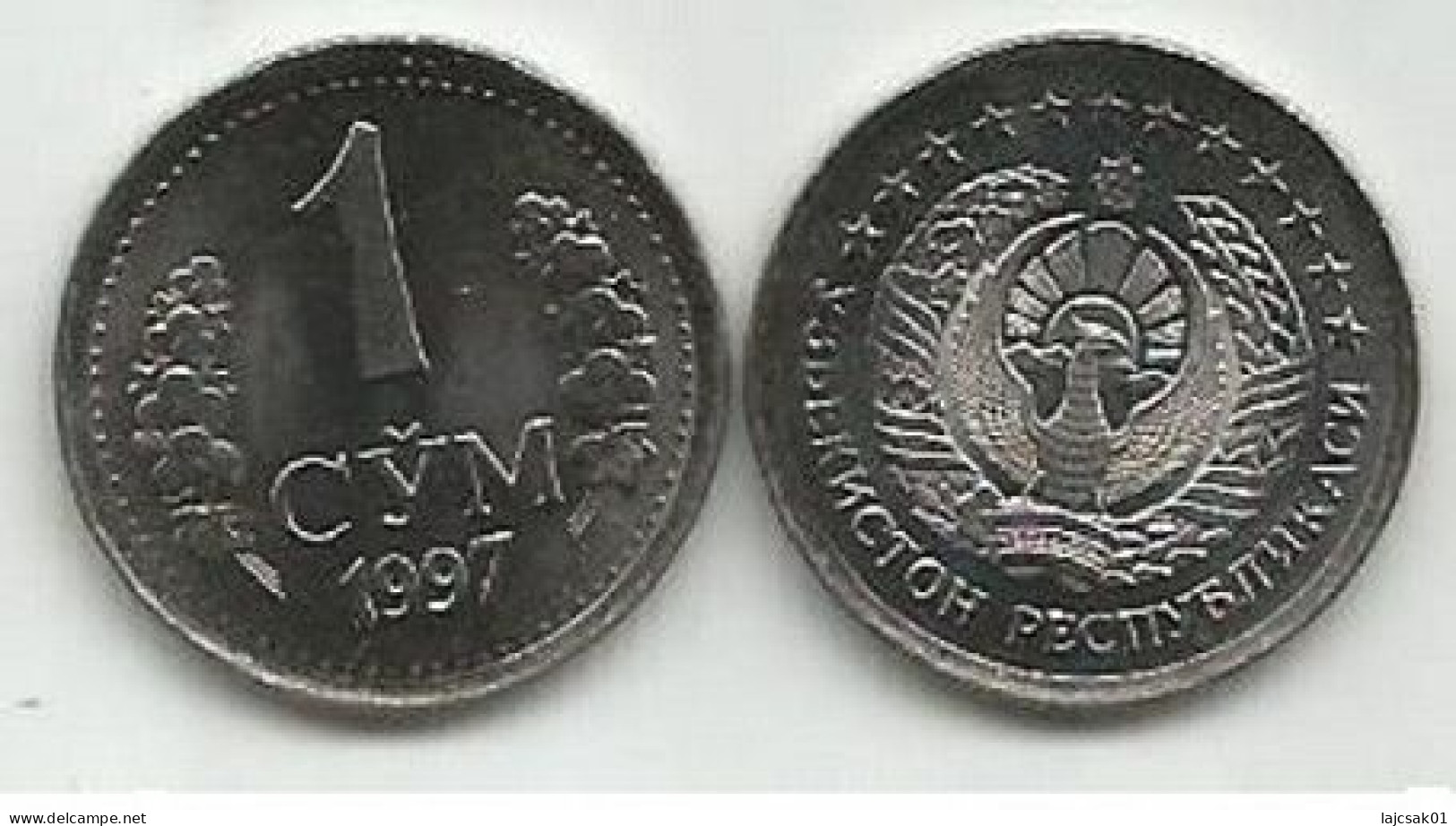 Uzbekistan 1 Som Sum 1997. High Grade - Uzbekistan