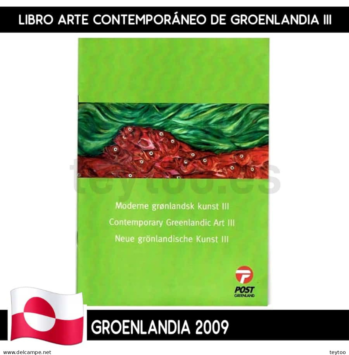 D0281# Groenlandia 2009, Libro 'Arte Contemporáneo De Groenlandia III' - Markenheftchen