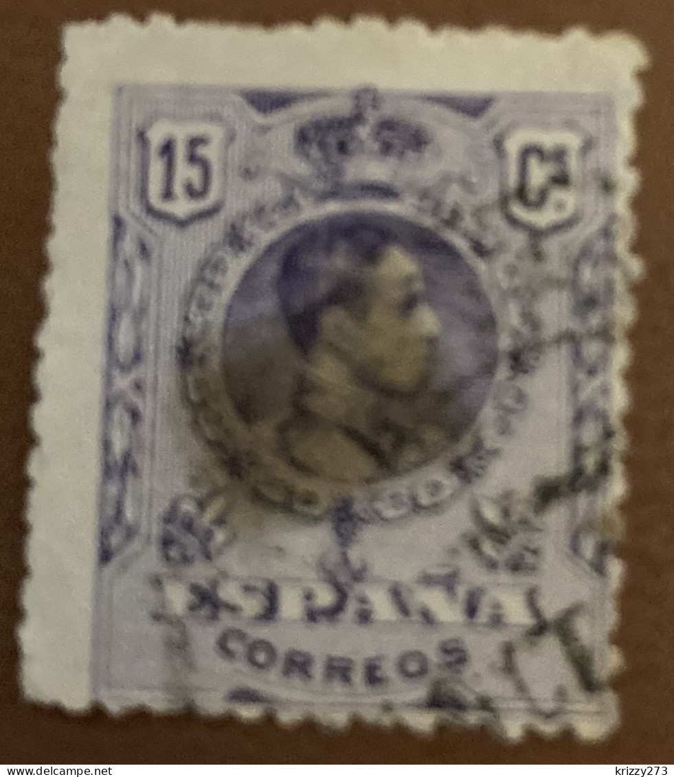 Spain 1909  King Alfonso XIII 15 C - Used - Usados
