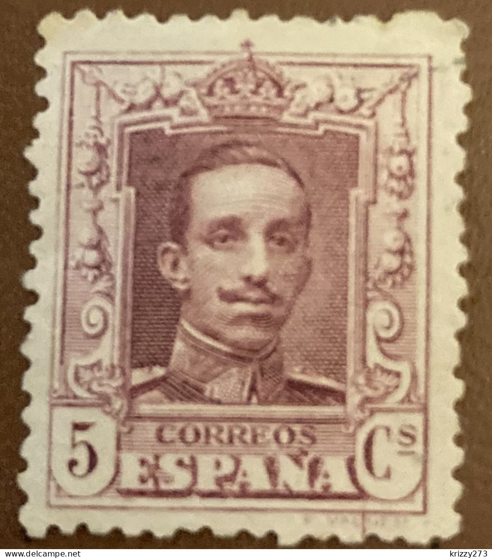 Spain 1922  King Alfonso XIII 5 C - Used - Usados