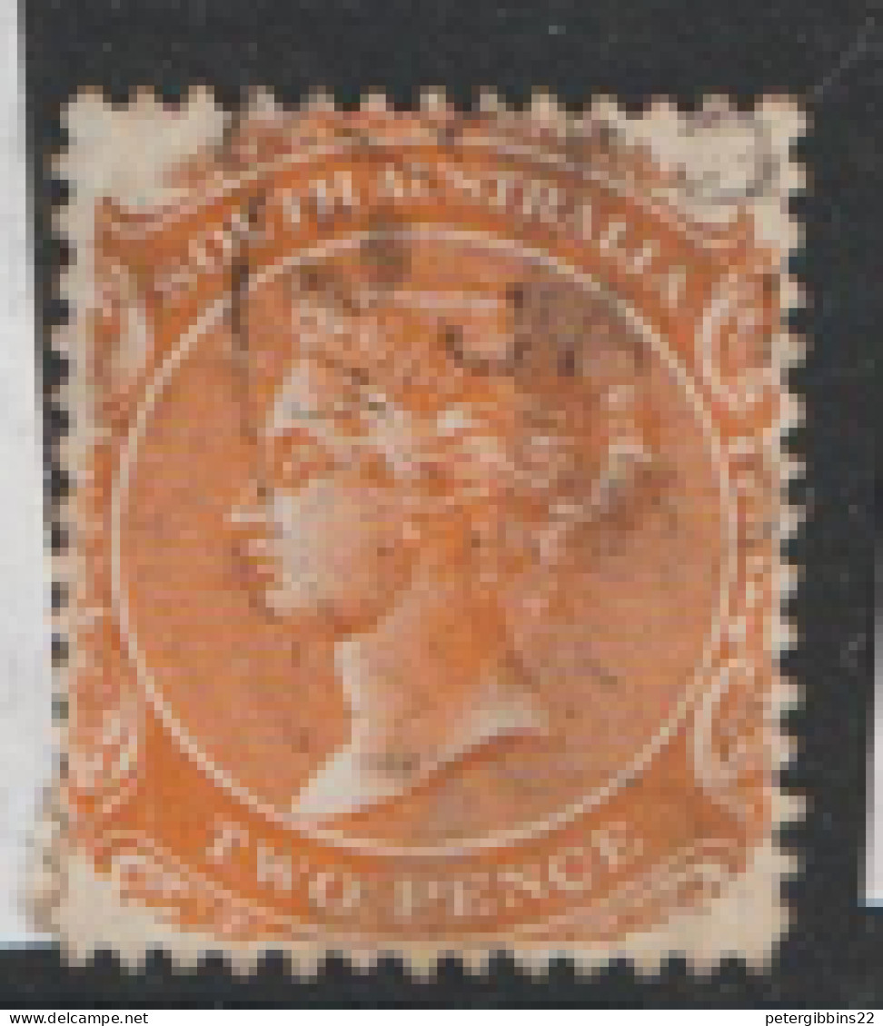 South Australia   1876    SG  174a   2d  Orange  Red P 15     Fine Used   - Oblitérés