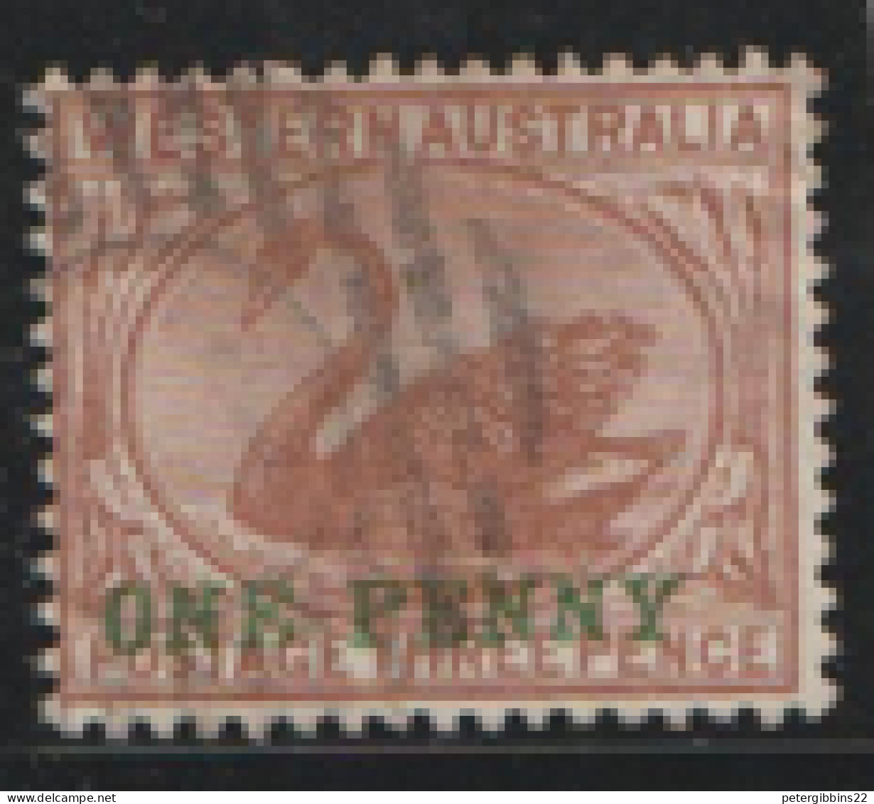 Western Australia  1893  SG   109  ONE PENNY  Overprint  Fine Used    - Used Stamps