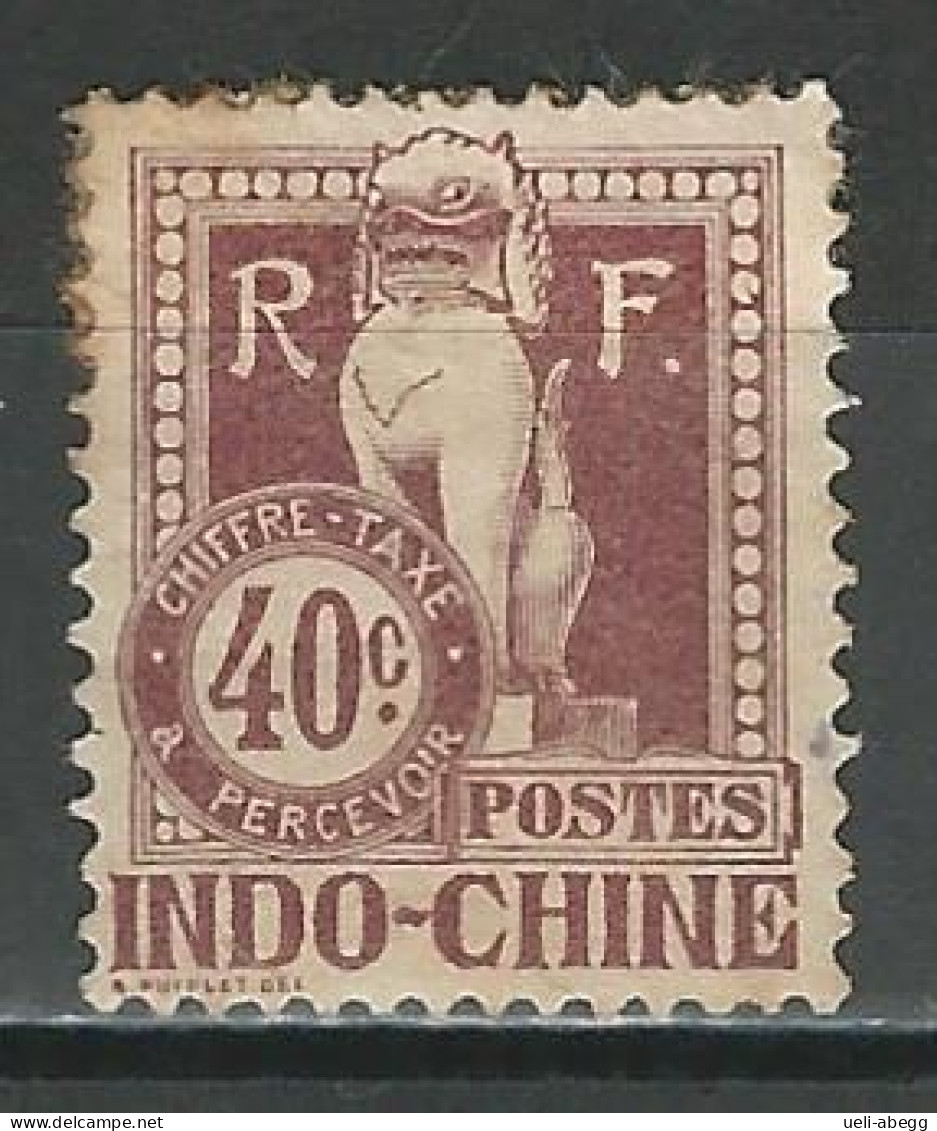 Indochine Yv. T12, Mi P12 * - Timbres-taxe