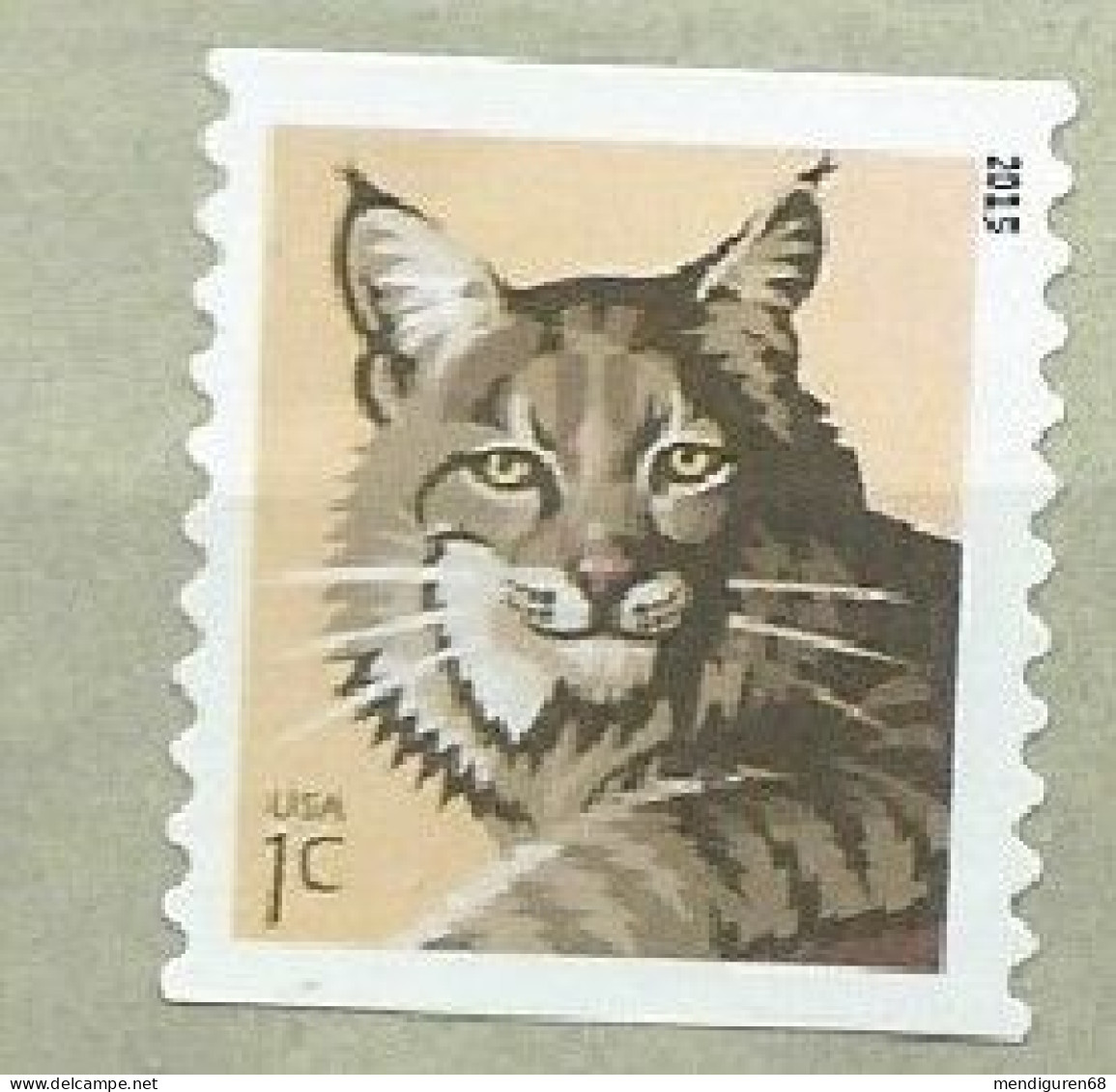 VERINIGTE STAATEN ETATS UNIS USA 2015 BOBCAT PSA COIL Y. 2015 1C MNH SN 4672A  MI 4853II YT 4778 SN 5576 - Neufs