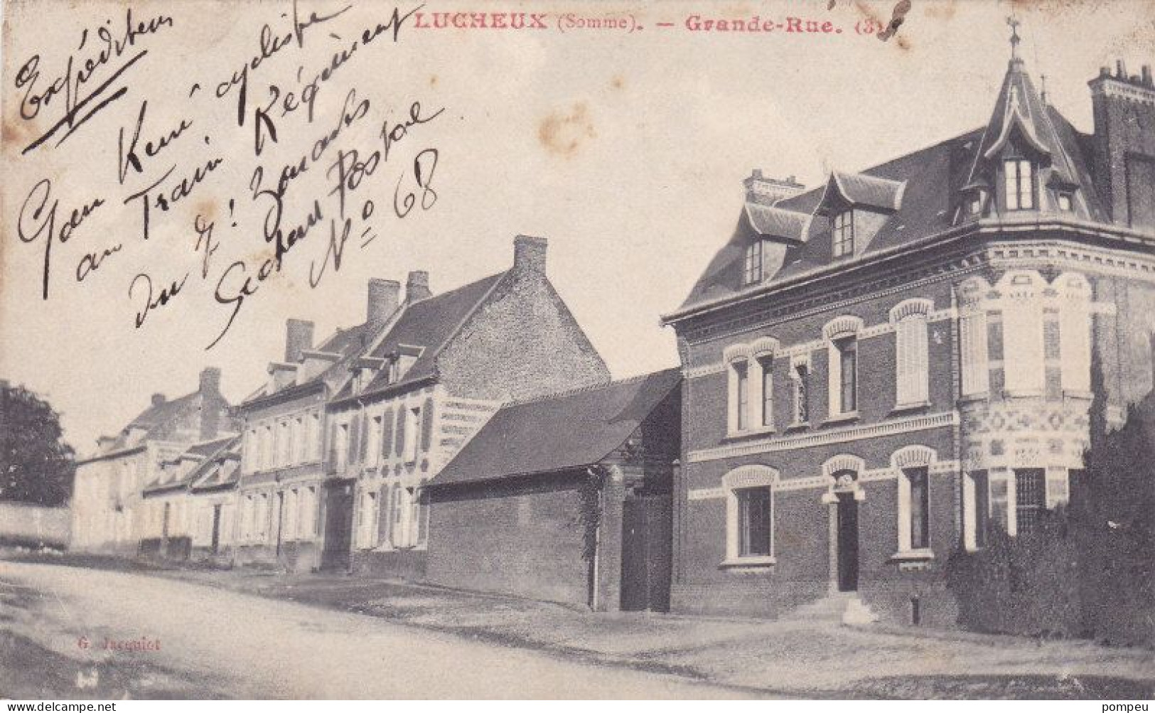 QT - LUCHEUX - Grande-Rue - 1915 - Lucheux