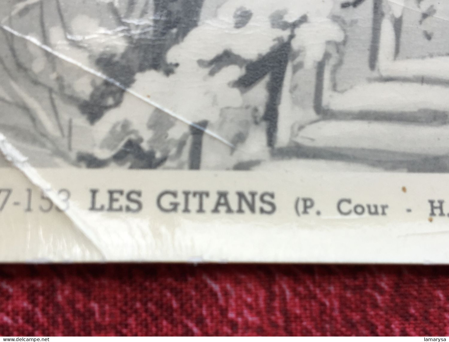Disque 45 Tr Vinyle MEXISONOR Carte Postale Musicale " Les Gitans " Photo Vintage :Paysage Sous La Neige - Objets Dérivés