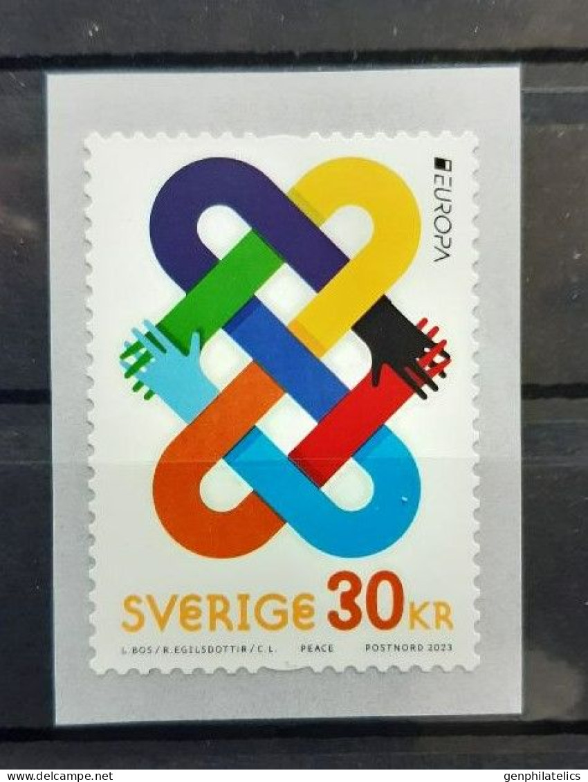 SWEDEN 2023 Europa CEPT. The Peace - Fine Stamp (self-adhesive) MNH - Nuevos