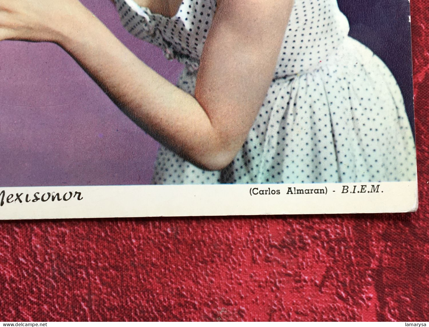 Disque 45 Tr Vinyle MEXISONOR Carte Postale Musicale "Histoire D'un Amour "Photo Vintage : Amoureux - Objets Dérivés