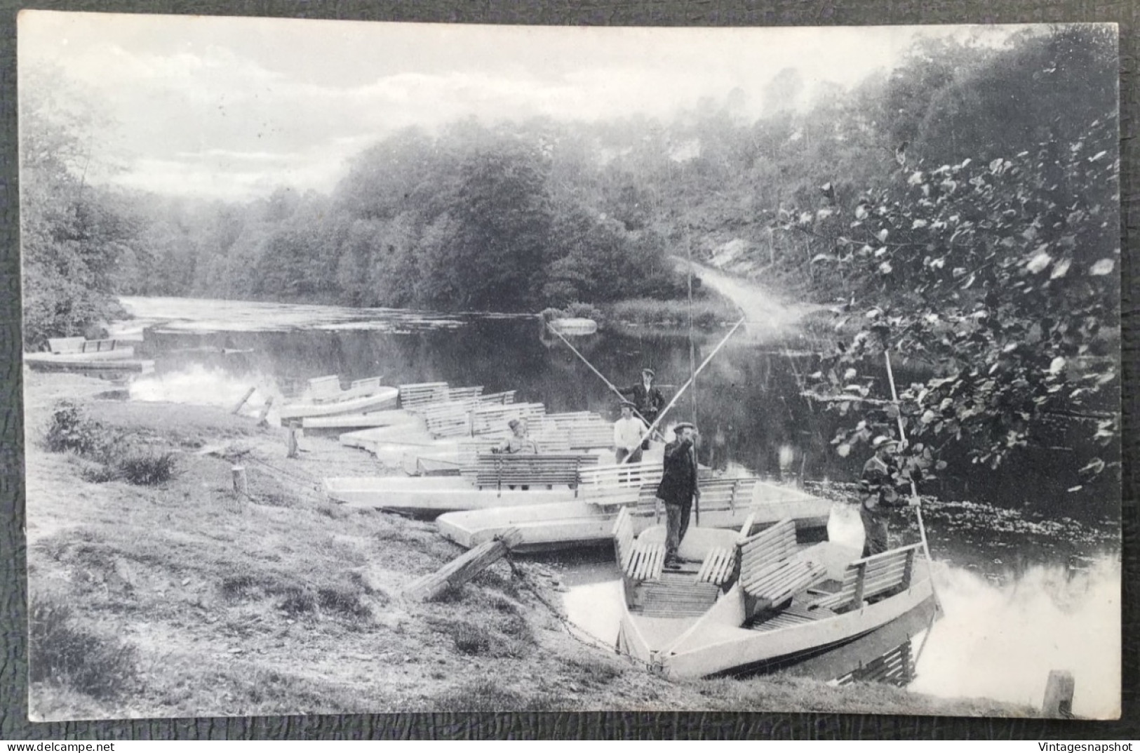 Excursions En Barquette Sur La Semois De CHINY à LACUISINE. Embarcadère. 1 CP Postée En 1910 - Chiny