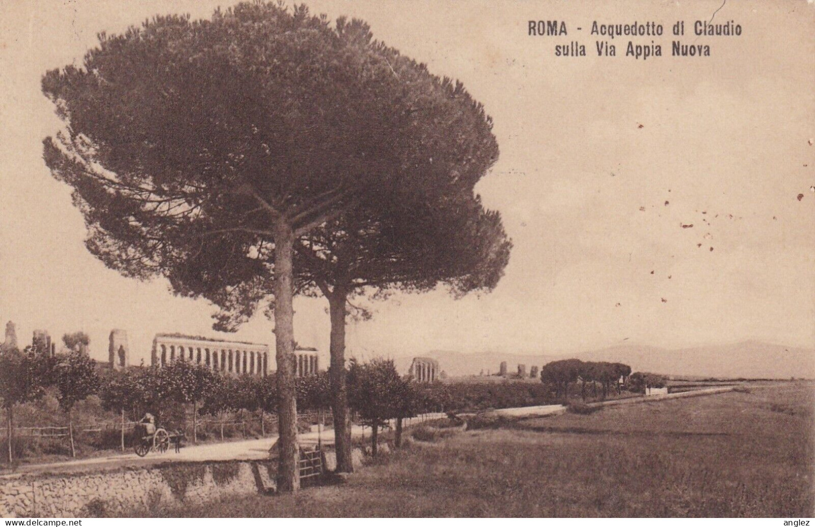 Italy - Roma Acquedotto Di Claudio Sulla Via Appia Nuova - Posted 1913 To Germany - Parchi & Giardini