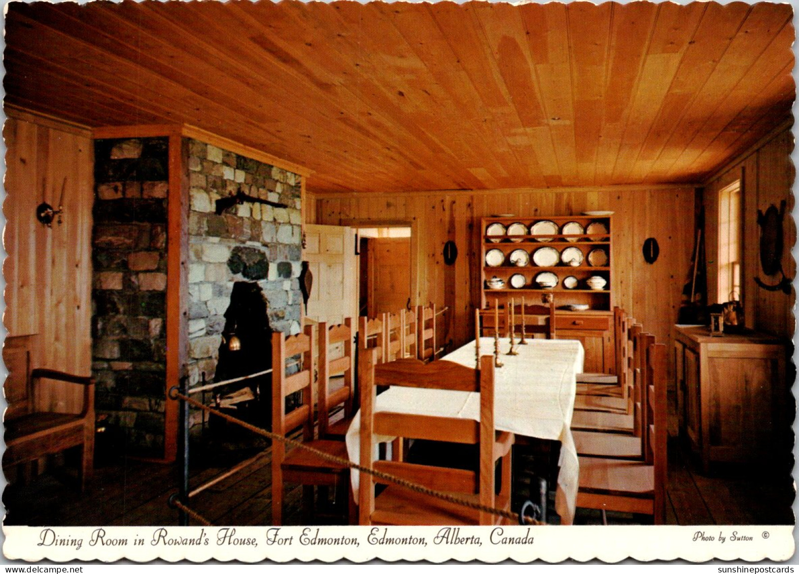 Canada Alberta Edmonton Fort Edmonton Rowland's House Dining Room - Edmonton