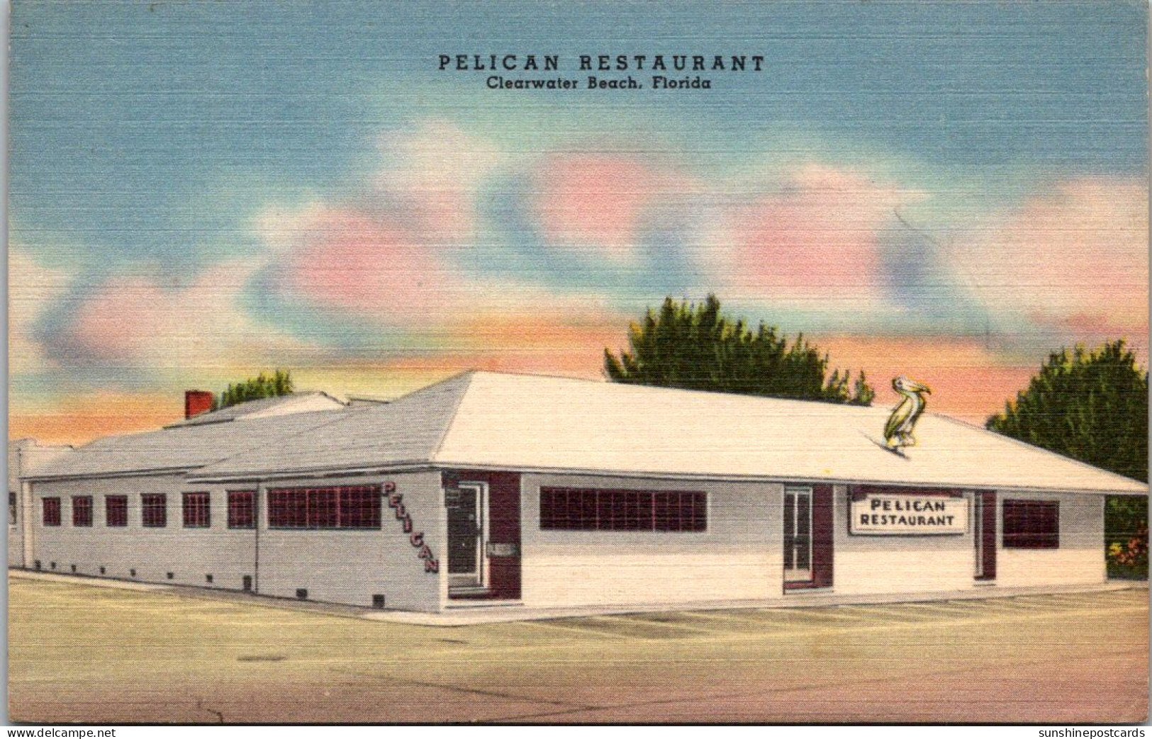 Florida Clearwater Pelican Restaurant 1951 - Clearwater