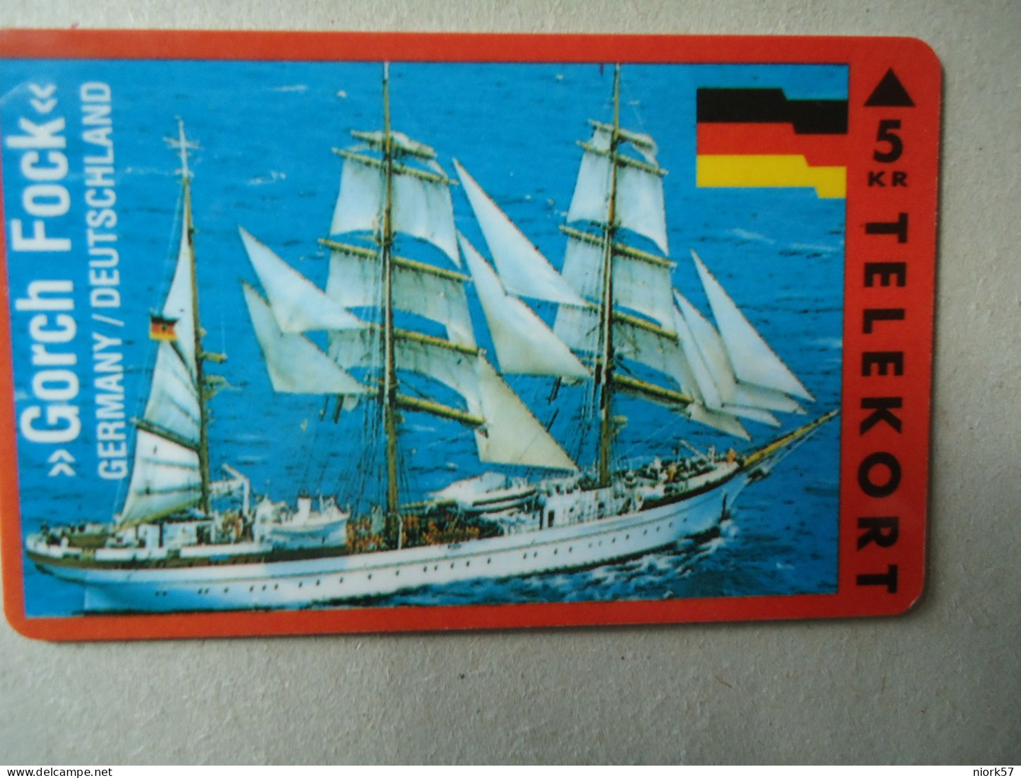 DENMARK  USED CARDS SHIP SHIPS  GERMANY TR 2.000   [GORCH FOLK] GERMANY - Barcos