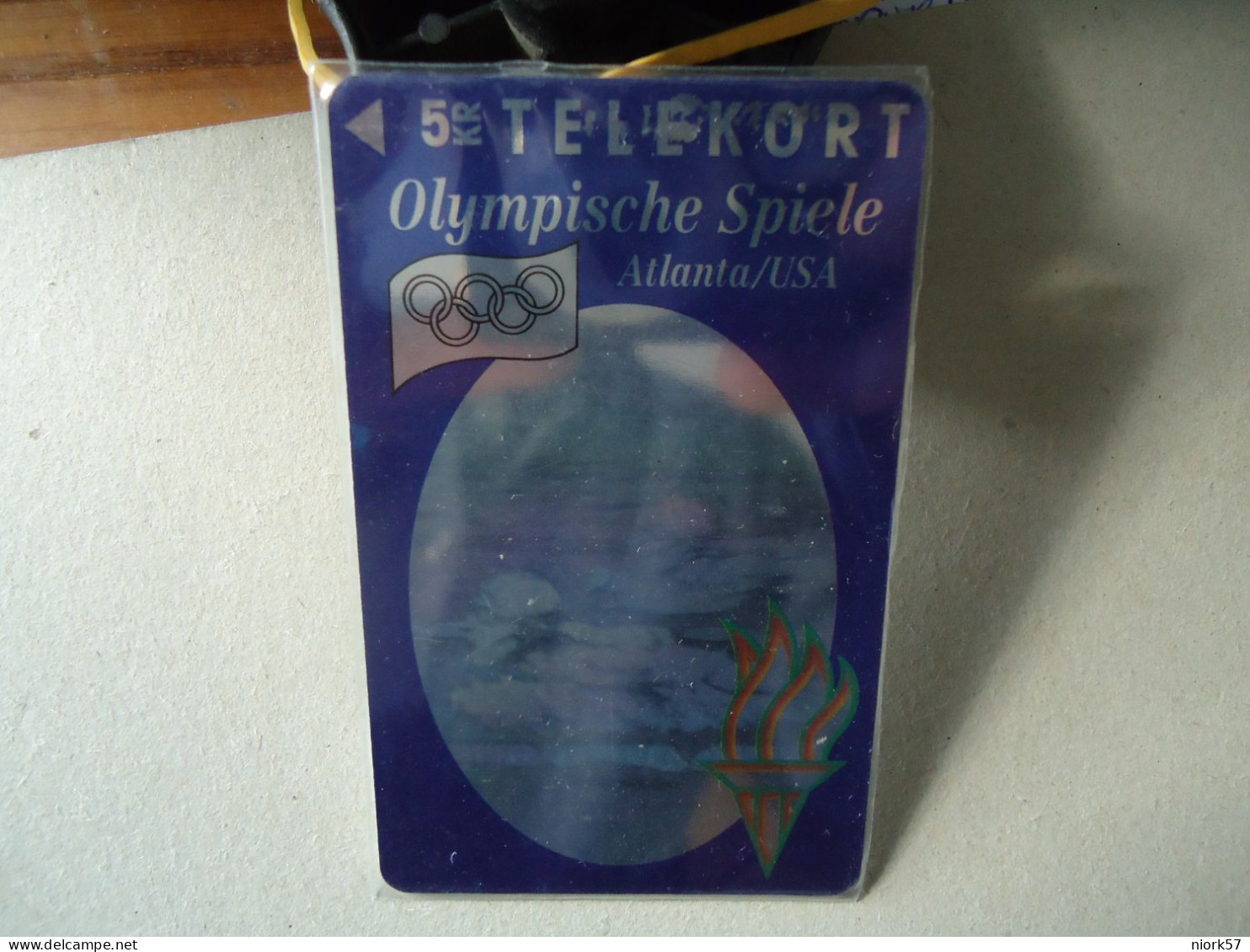 DENMARK USED CARDS  3D OLYMPIC GAMES ATLANTA  1996 - Juegos Olímpicos