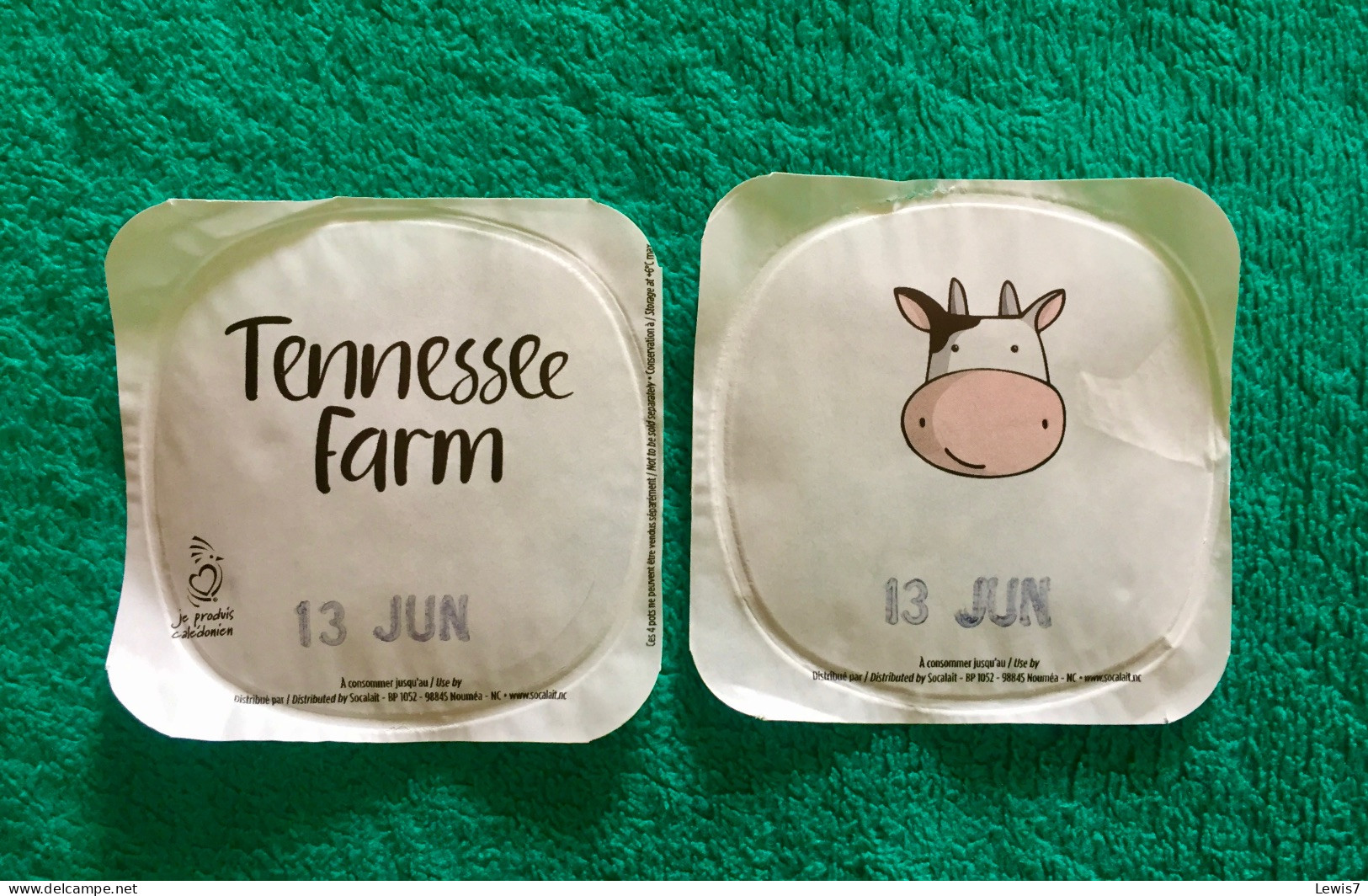 Tennesee Farm Yoghurt Caps - Milchdeckel - Kaffeerahmdeckel