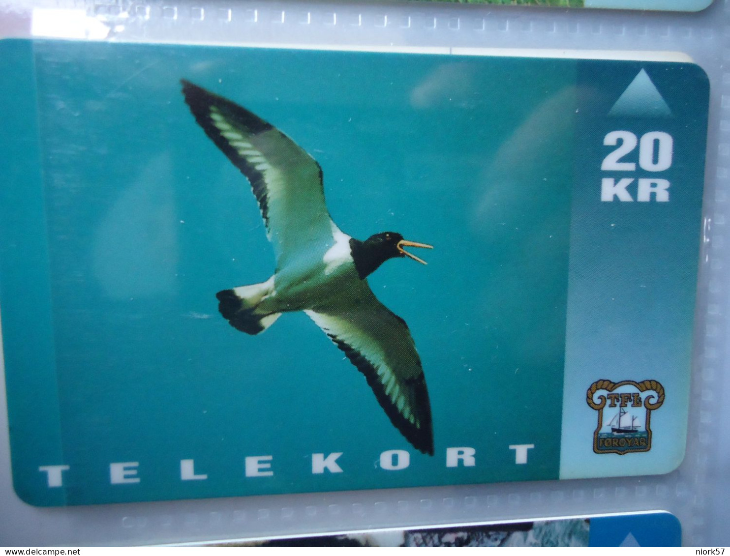 FAROE ISLAND USED CARDS BIRDS BIRD - Féroé (Iles)