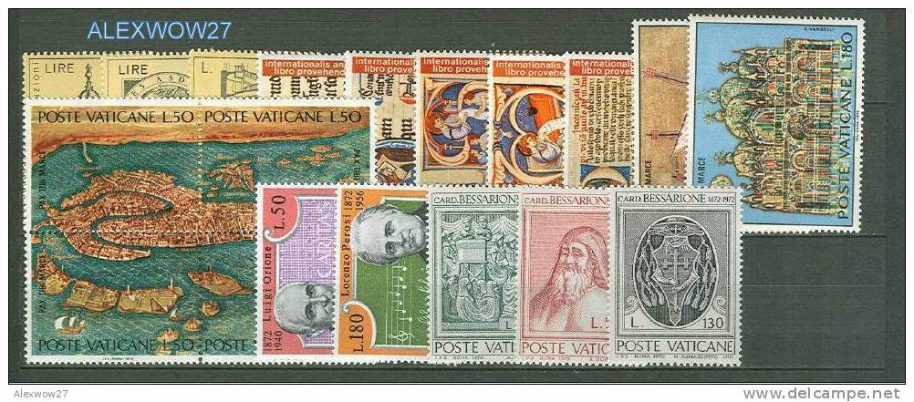 Vaticano / VATICAN City 1972--Annata Completa   --YEARS COMPLETE **MNH/VF - Annate Complete